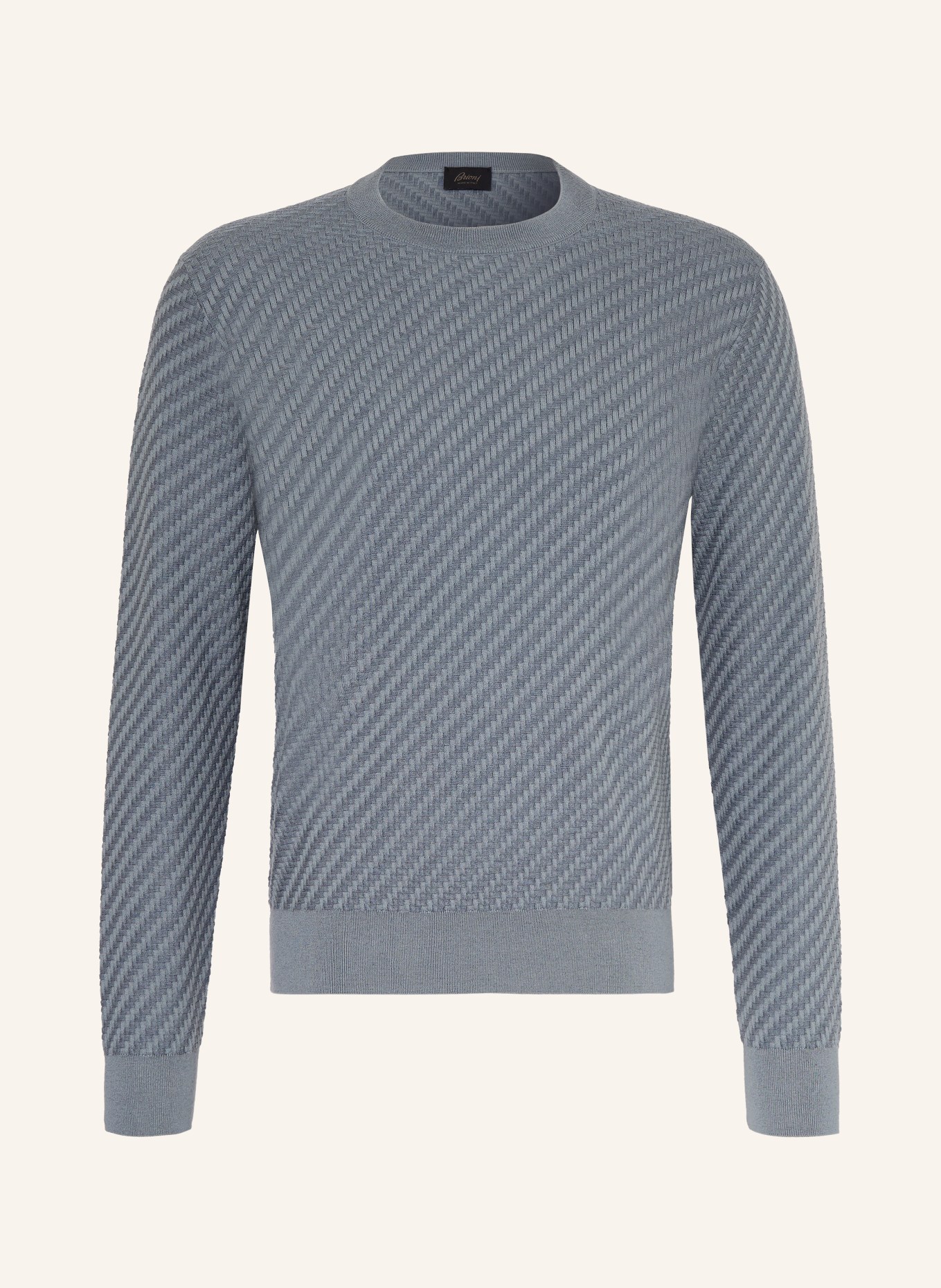 Brioni Pullover mit Seide: BLAU