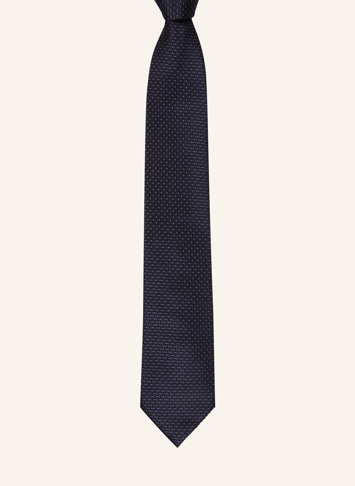 Brioni necktie: DARK BLUE / WHITE / BLACK