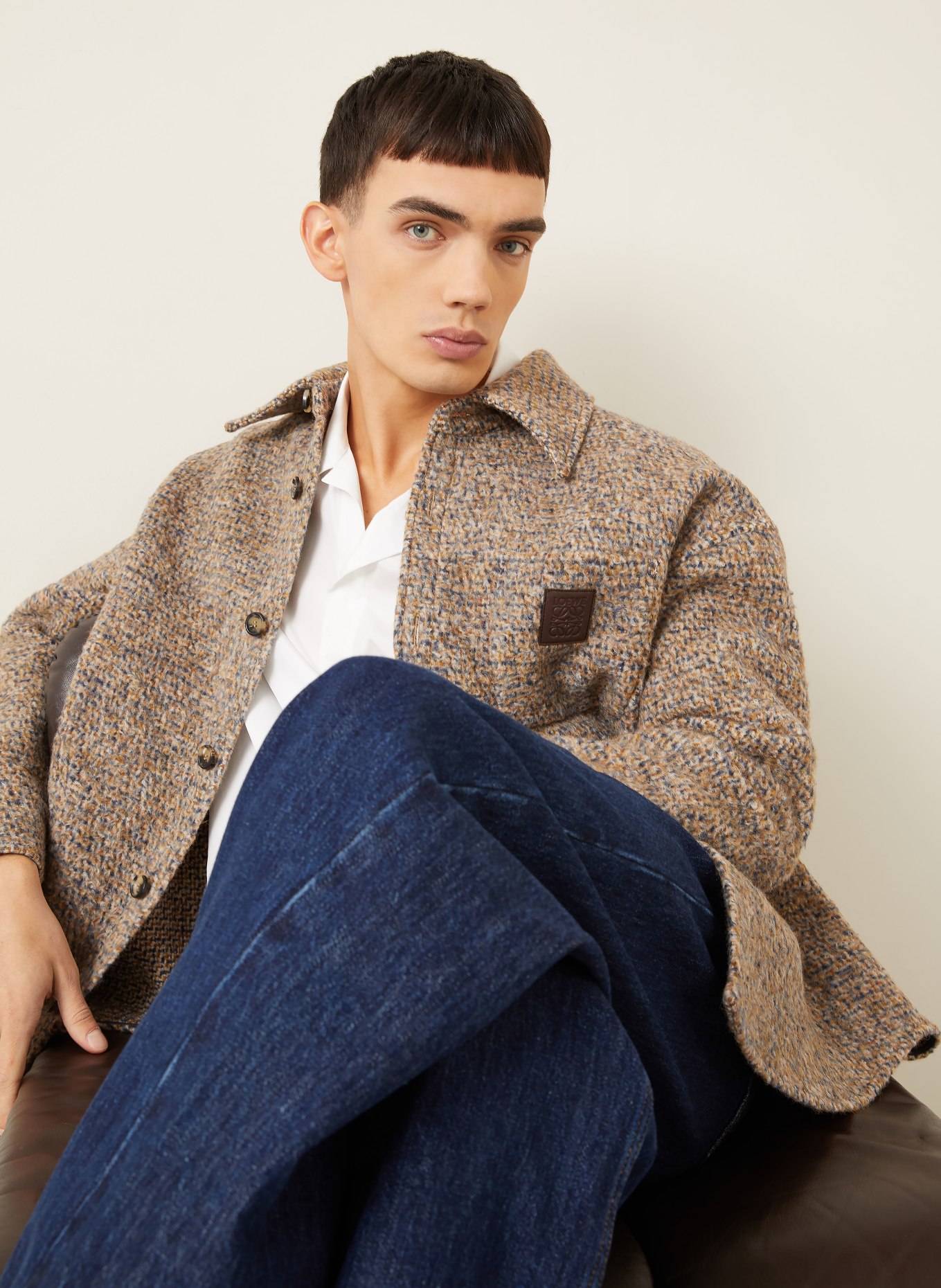 LOEWE koszulka: BEŻOWY