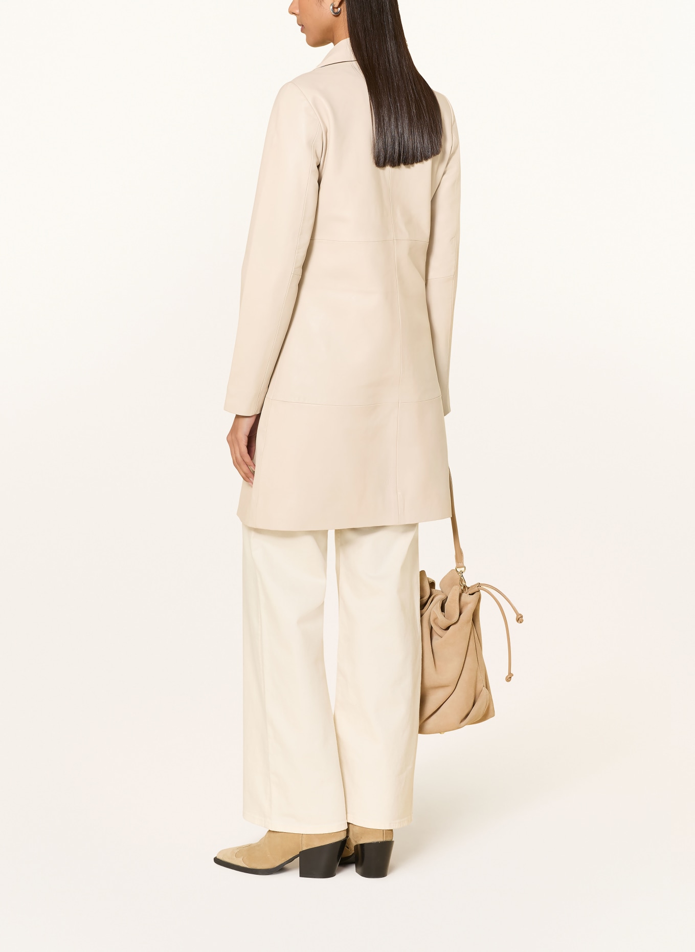 RICANO Ledermantel MARIZA: ECRU