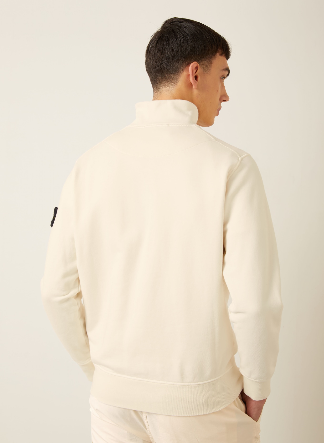 STONE ISLAND sweatshirt: ECRU