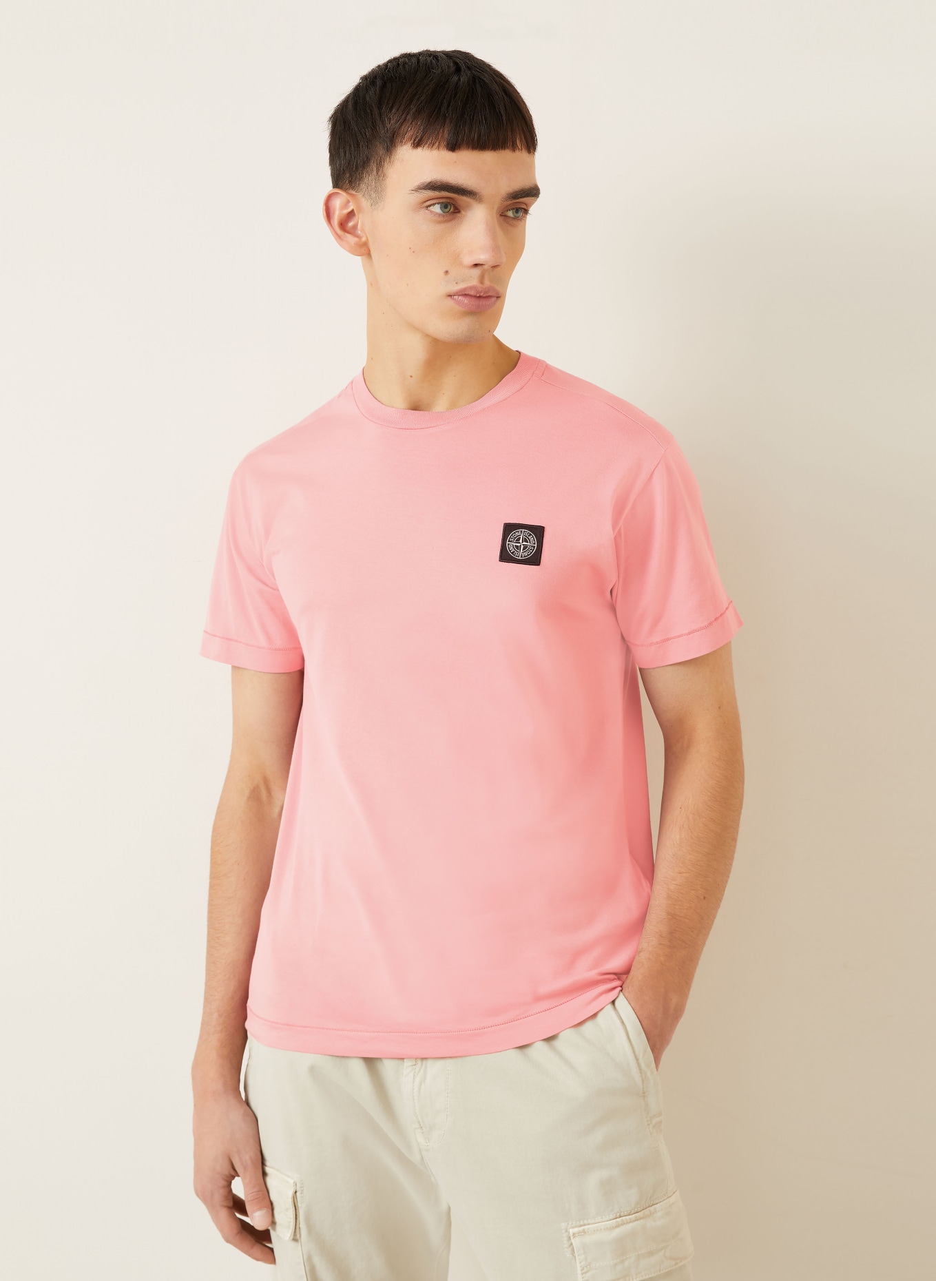 STONE ISLAND koszulka: RÓŻOWY