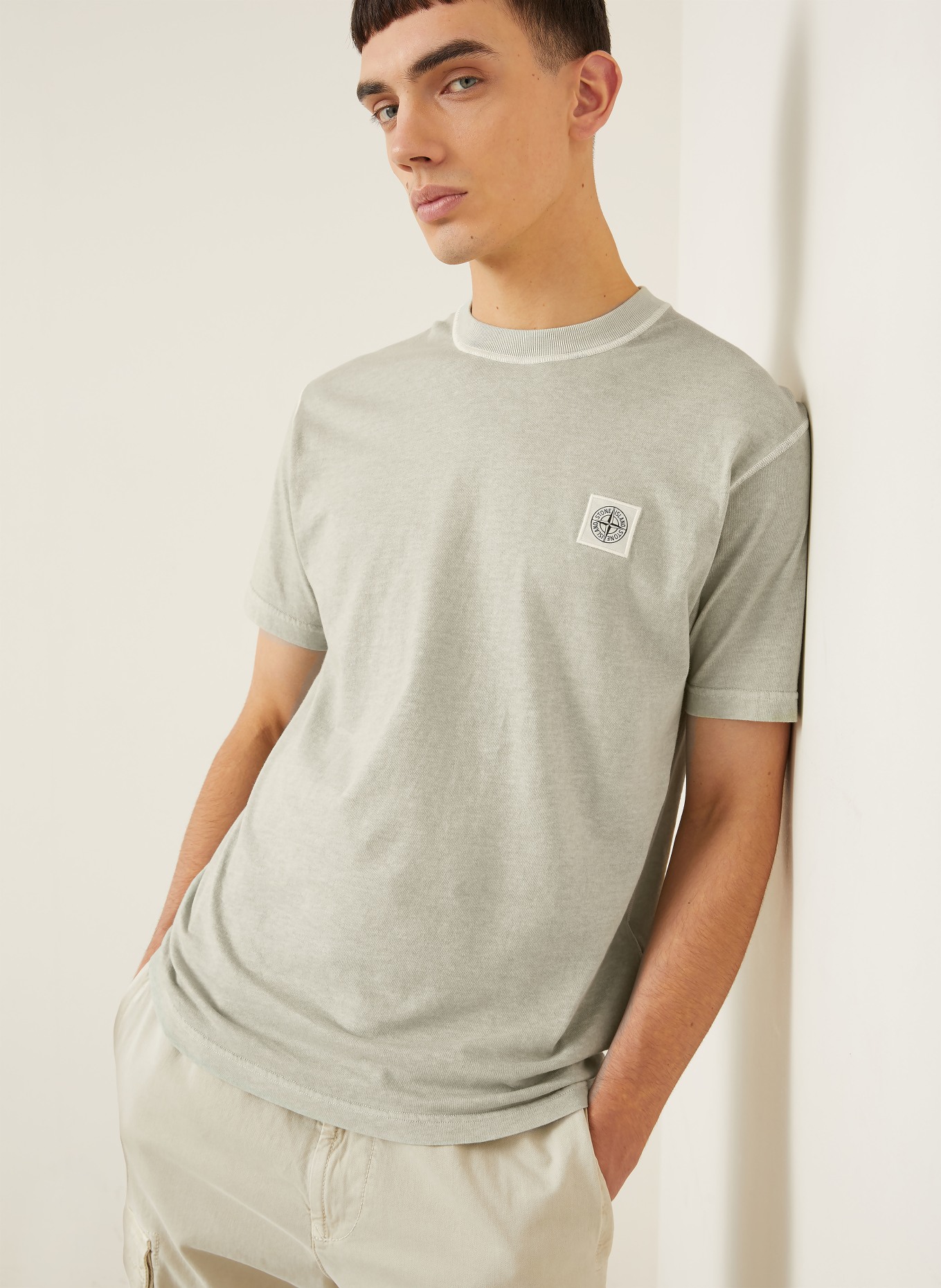 STONE ISLAND T-Shirt: HELLGRÜN