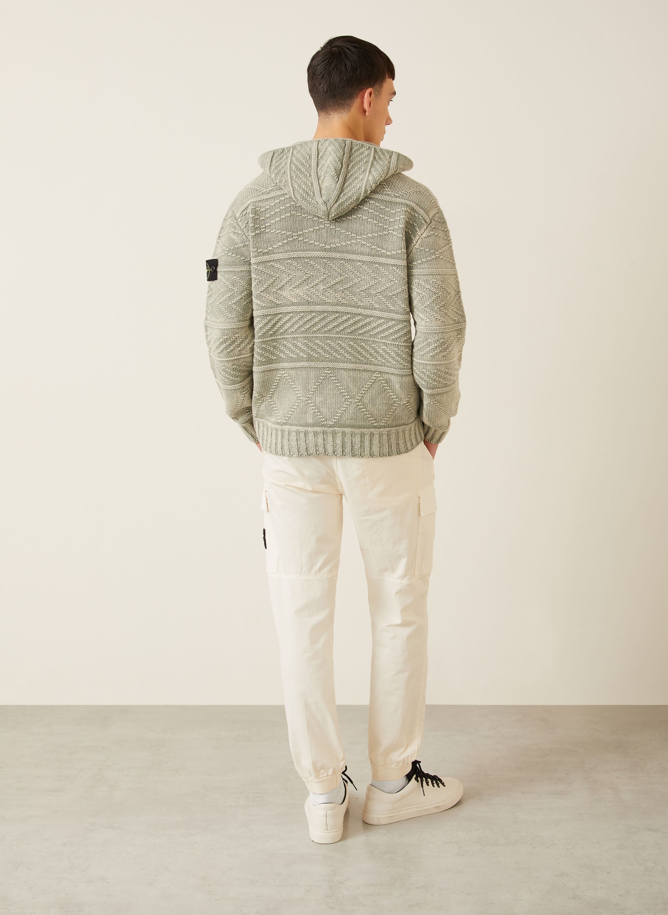 STONE ISLAND Cargo pants Extra Slim Fit: ECRU