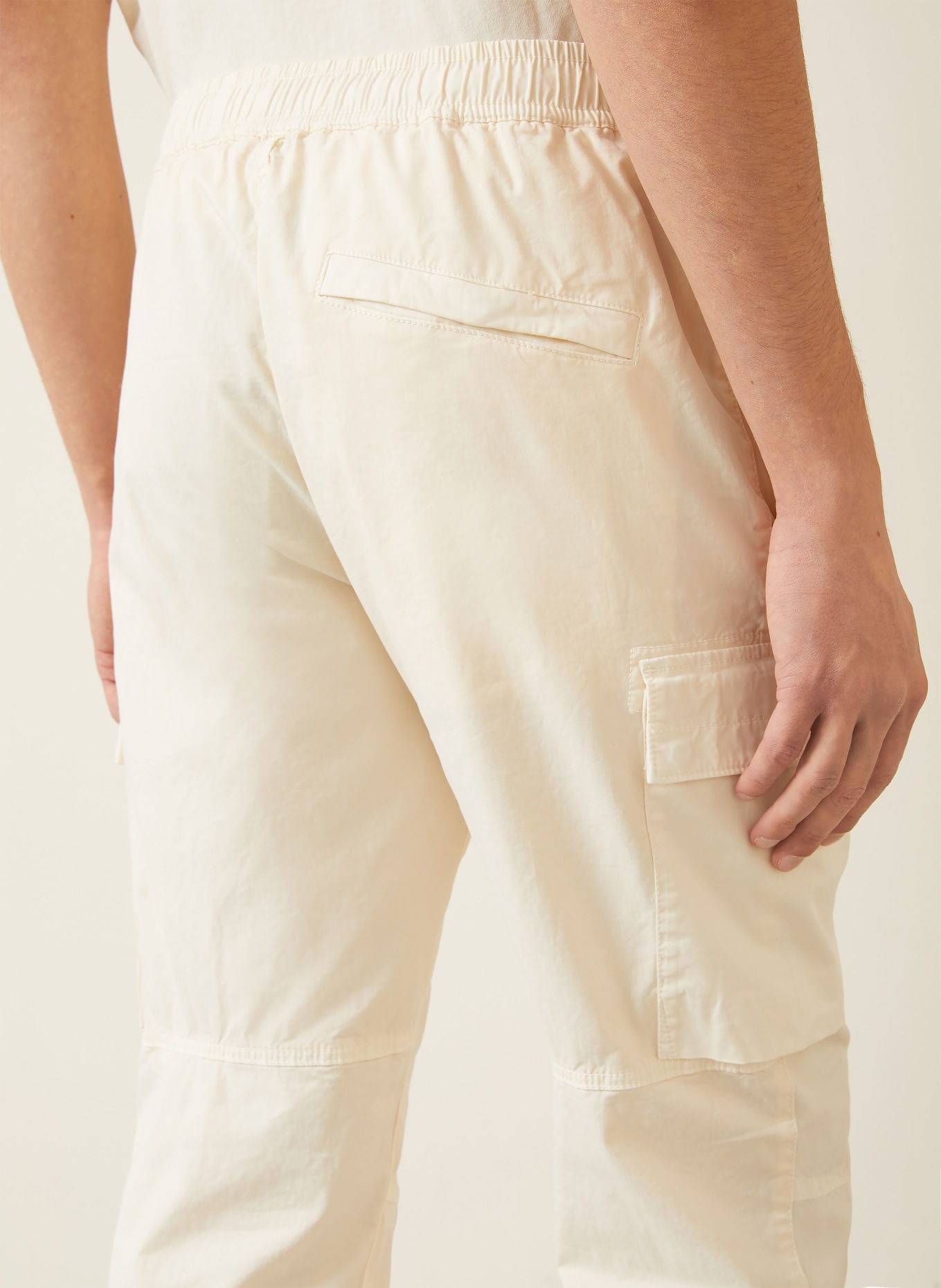 STONE ISLAND Cargo pants Extra Slim Fit: ECRU