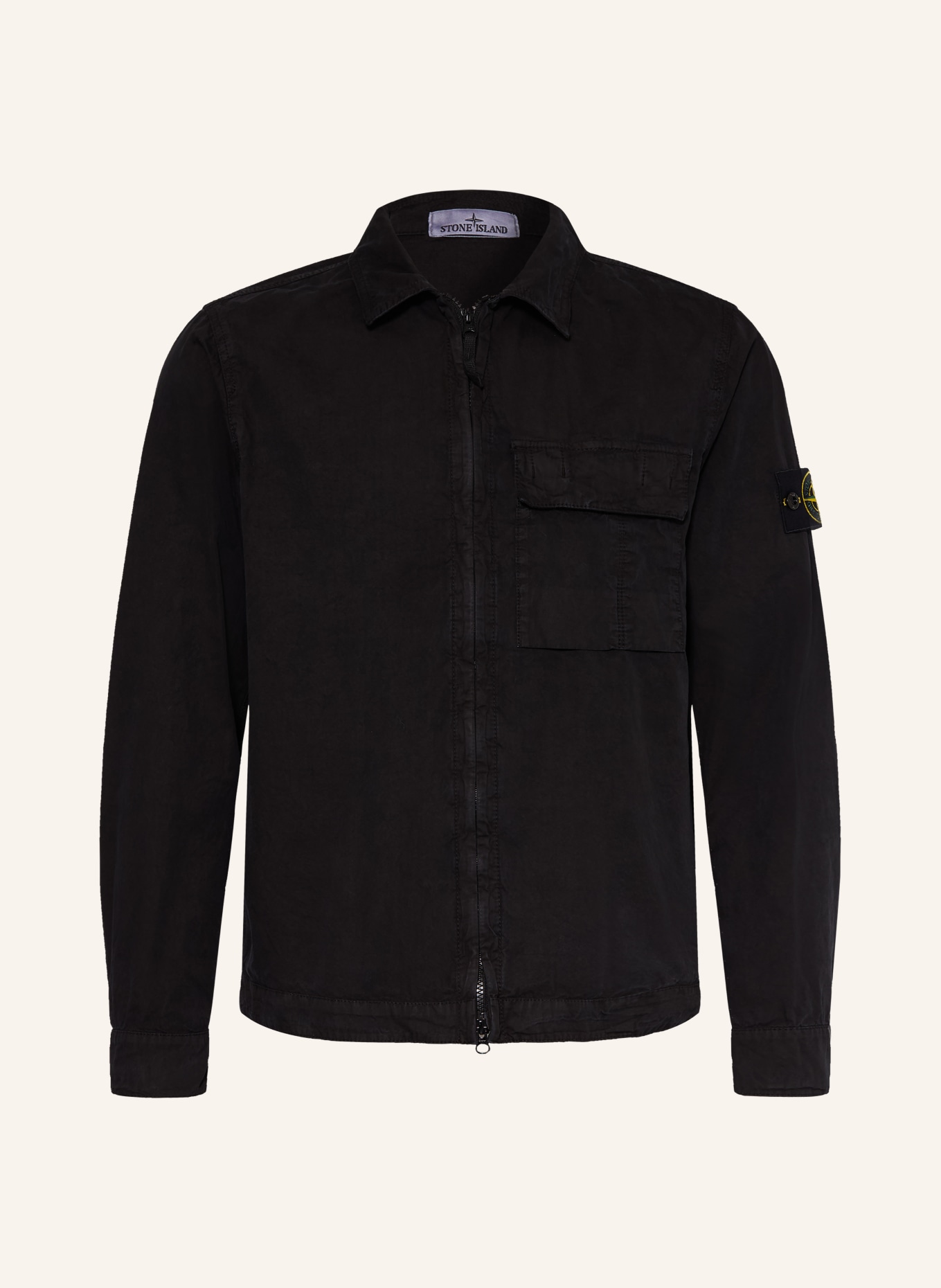 STONE ISLAND Overjacket: SCHWARZ