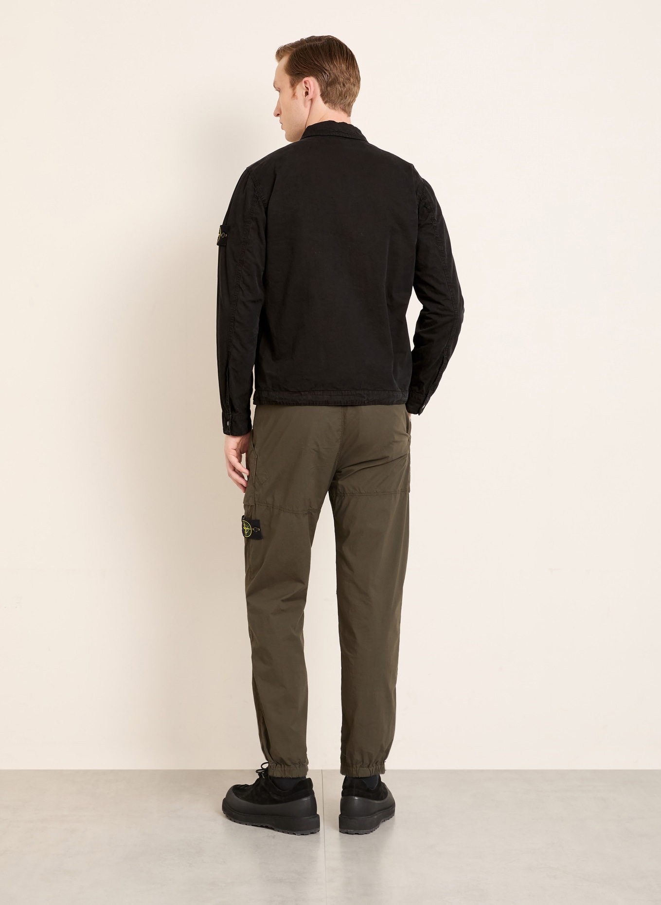 STONE ISLAND Overjacket: SCHWARZ