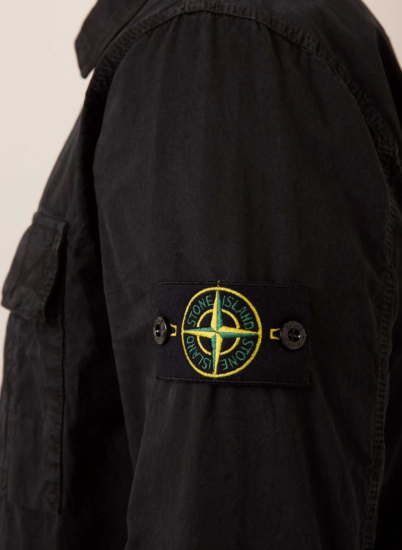 STONE ISLAND Overjacket: SCHWARZ