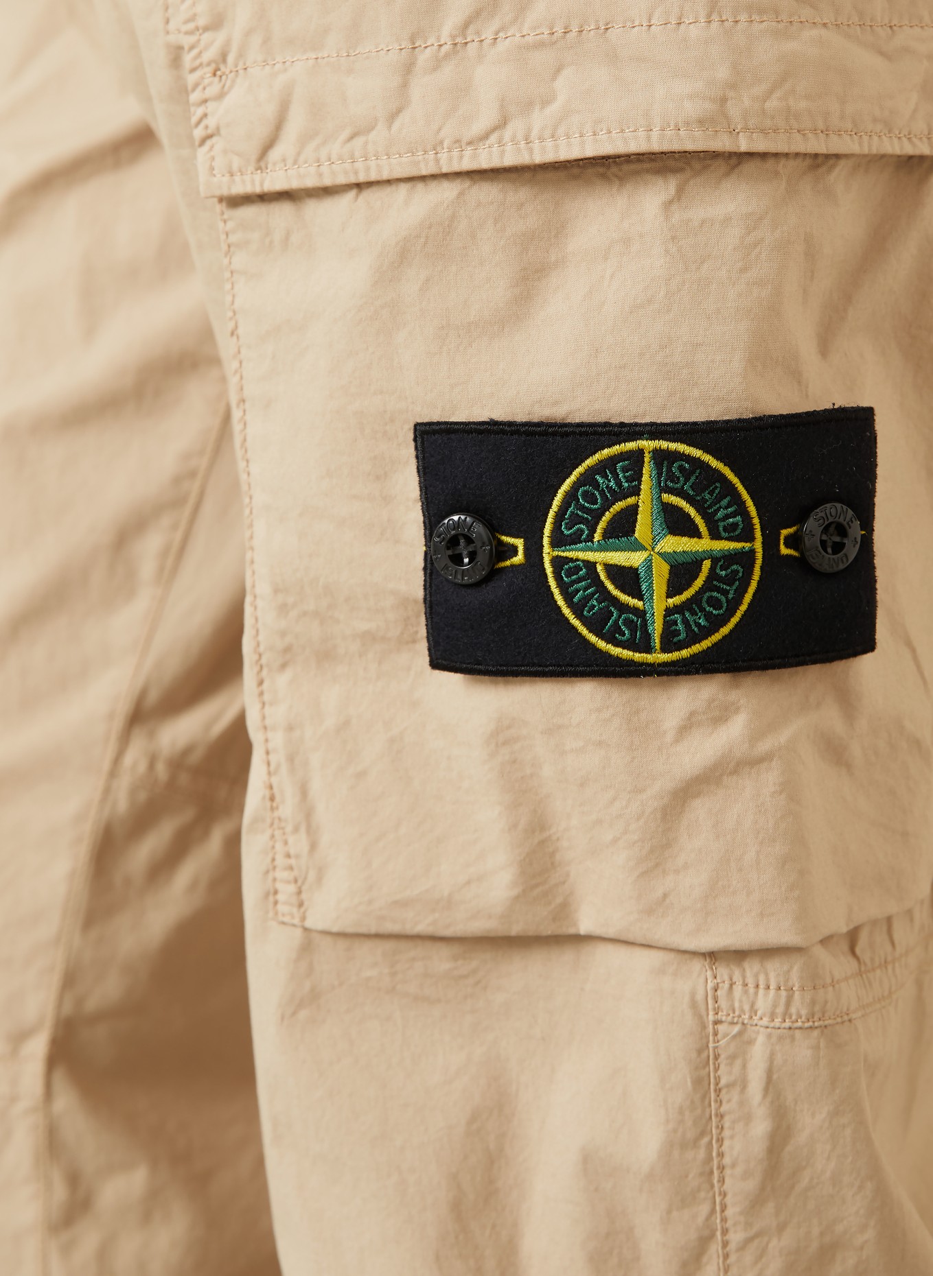 STONE ISLAND Regular fit cargo pants: BEIGE