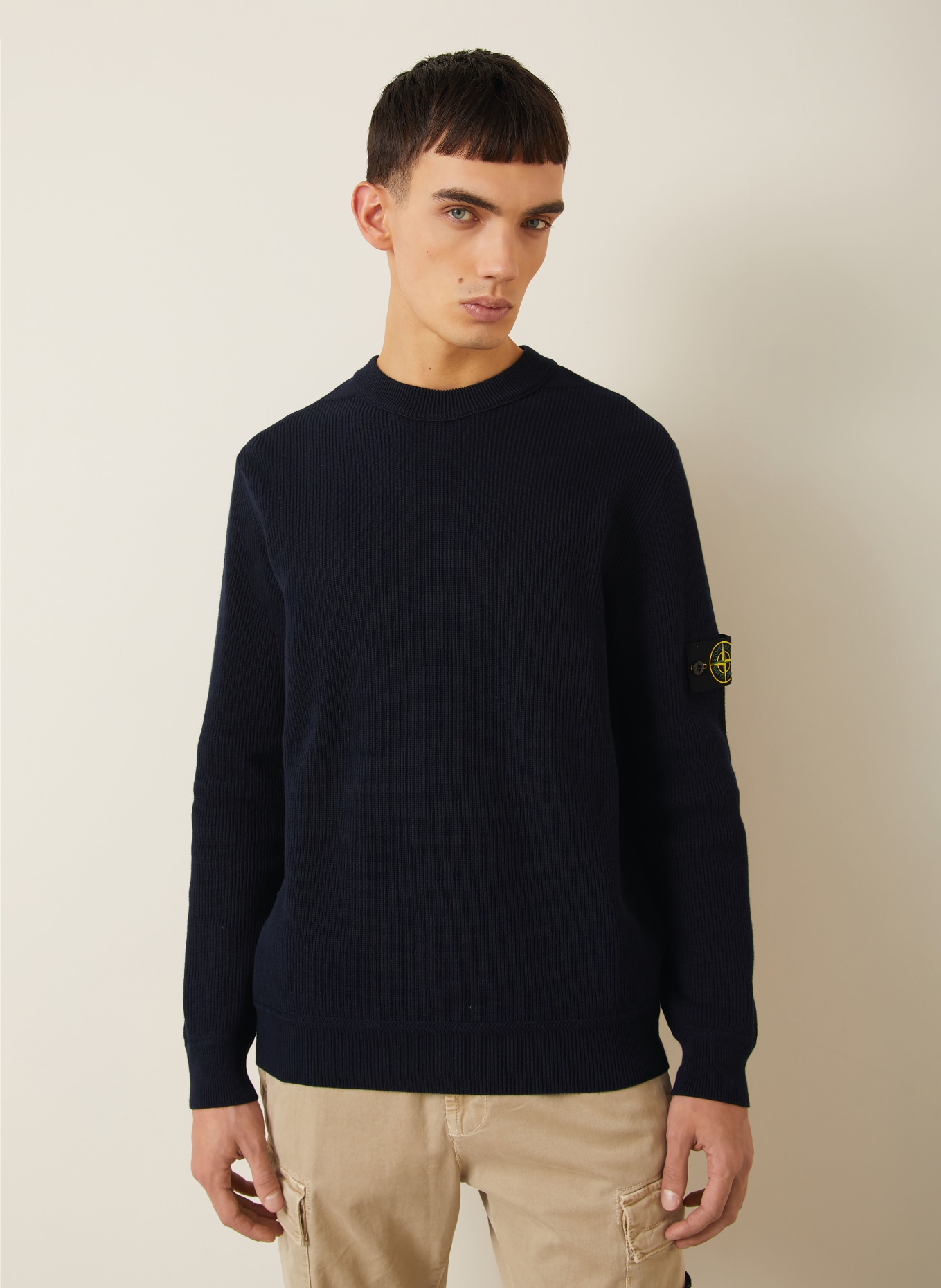 STONE ISLAND Pullover: DUNKELBLAU