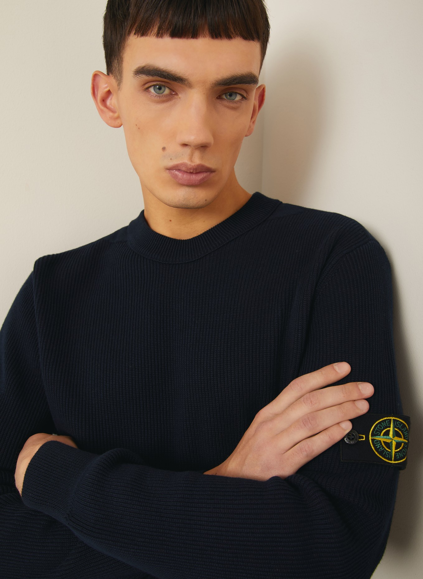 STONE ISLAND Pullover: DUNKELBLAU