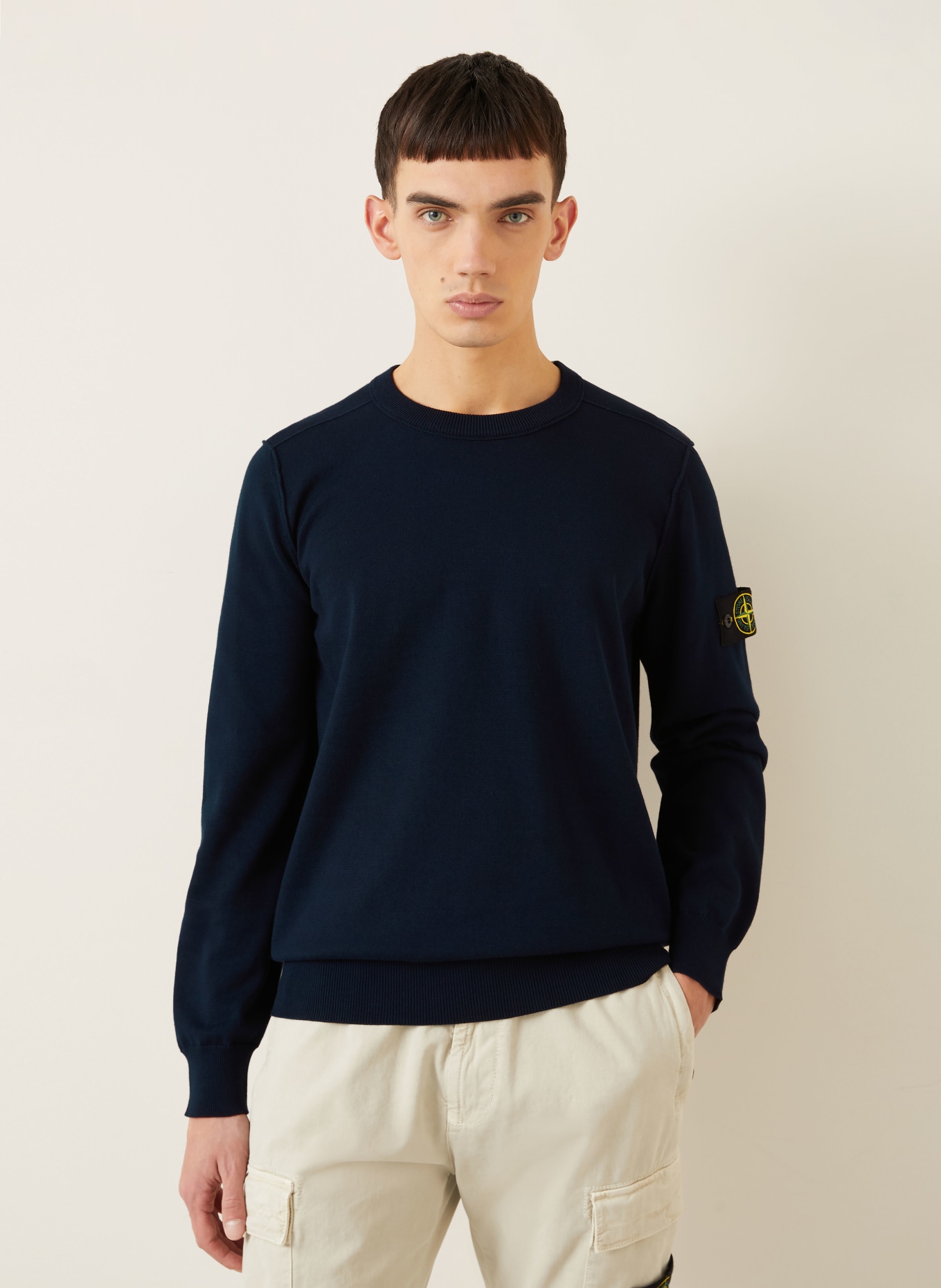 STONE ISLAND Pullover: DUNKELBLAU