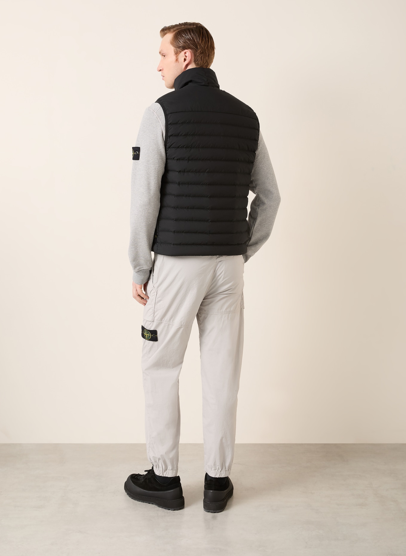 STONE ISLAND Daunenweste: SCHWARZ