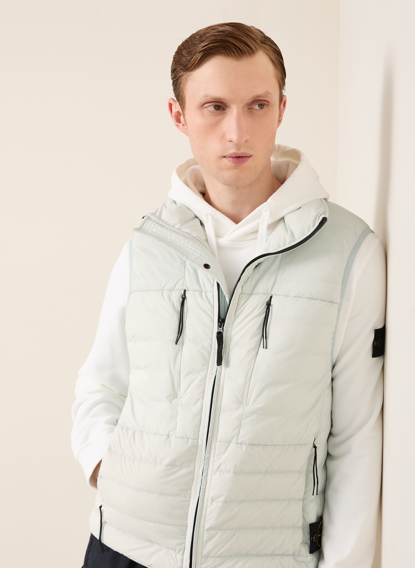 STONE ISLAND Daunenweste: HELLBLAU