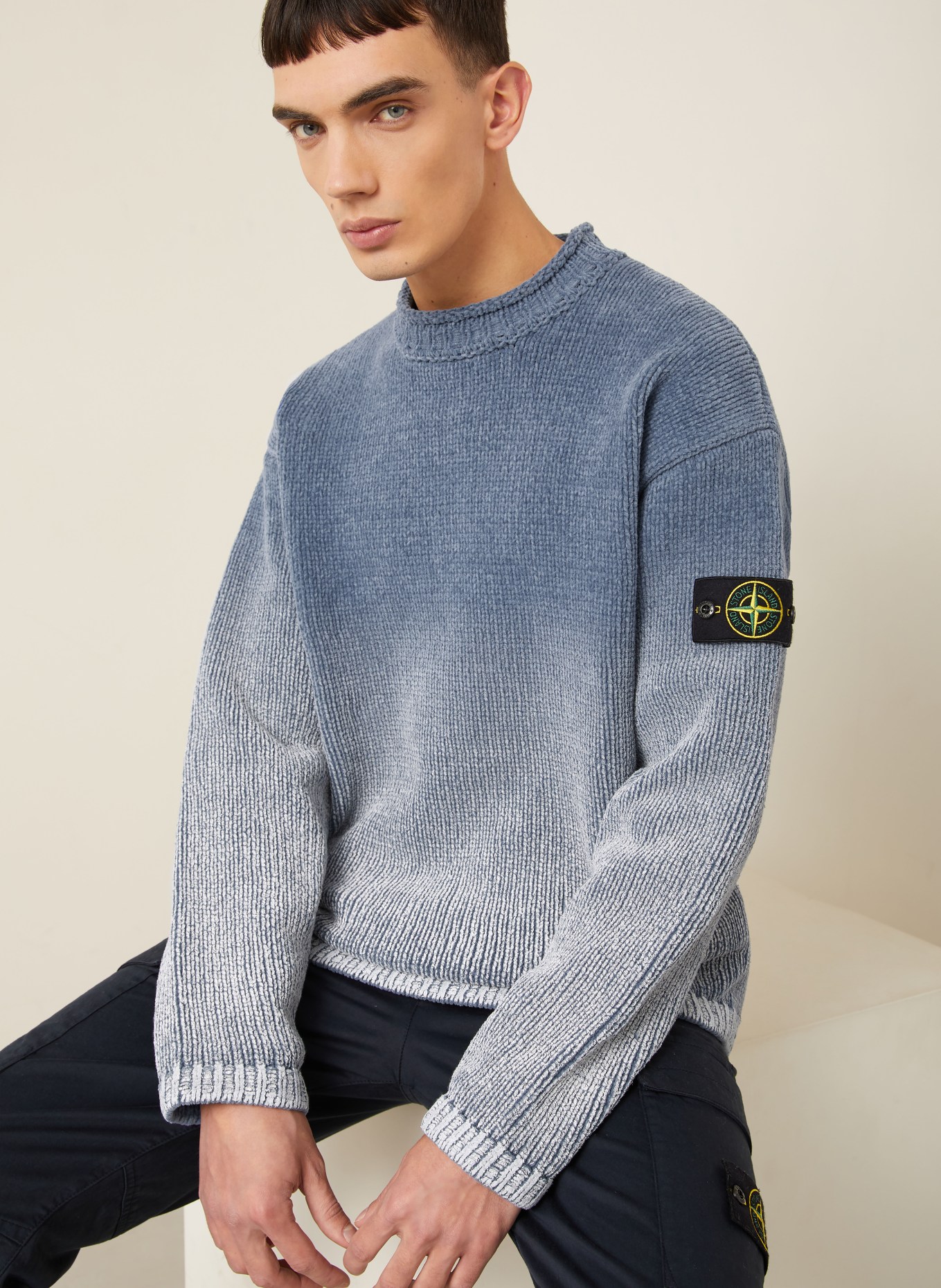 STONE ISLAND Pullover: BLAU