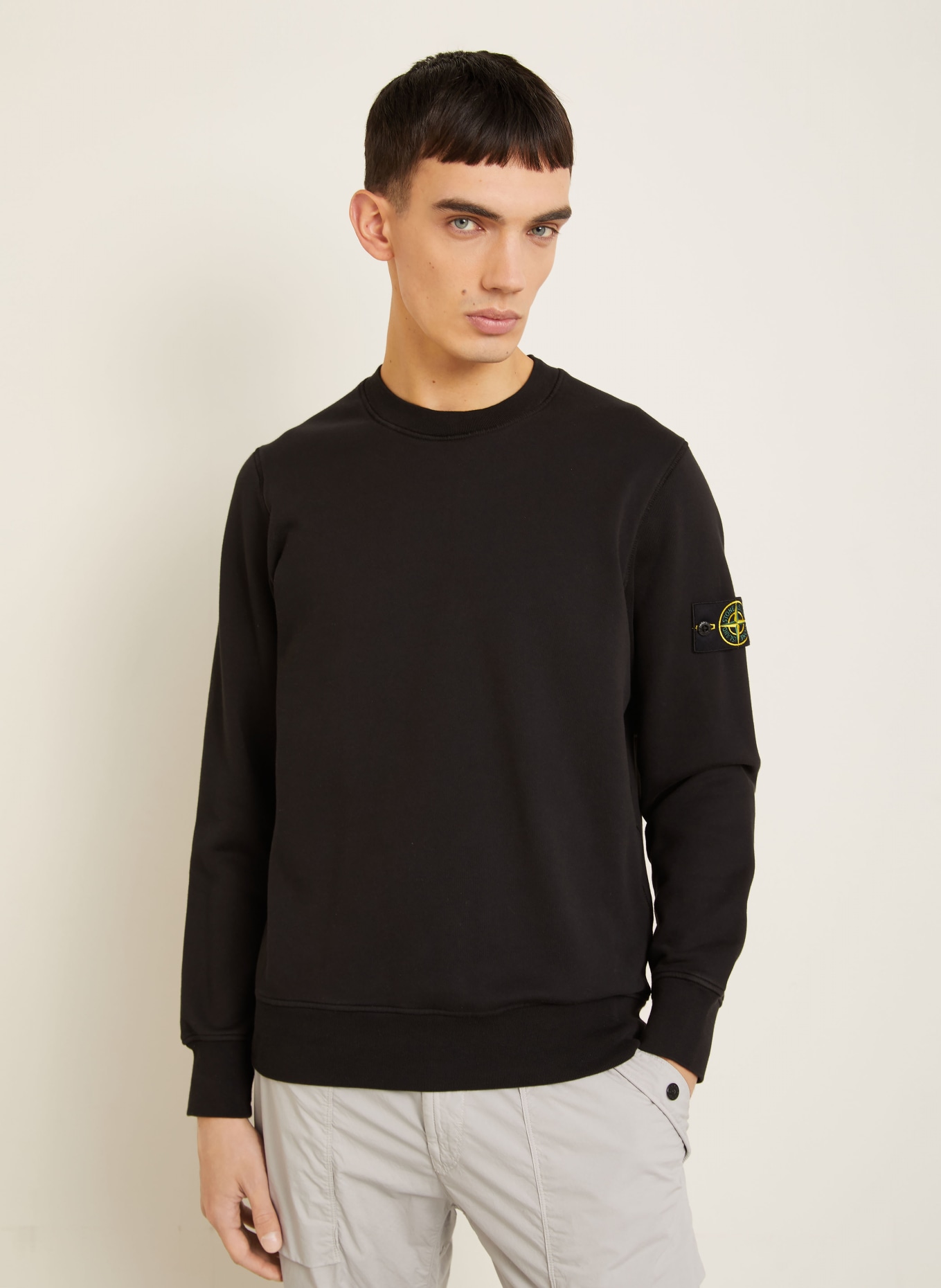 STONE ISLAND Sweatshirt: SCHWARZ