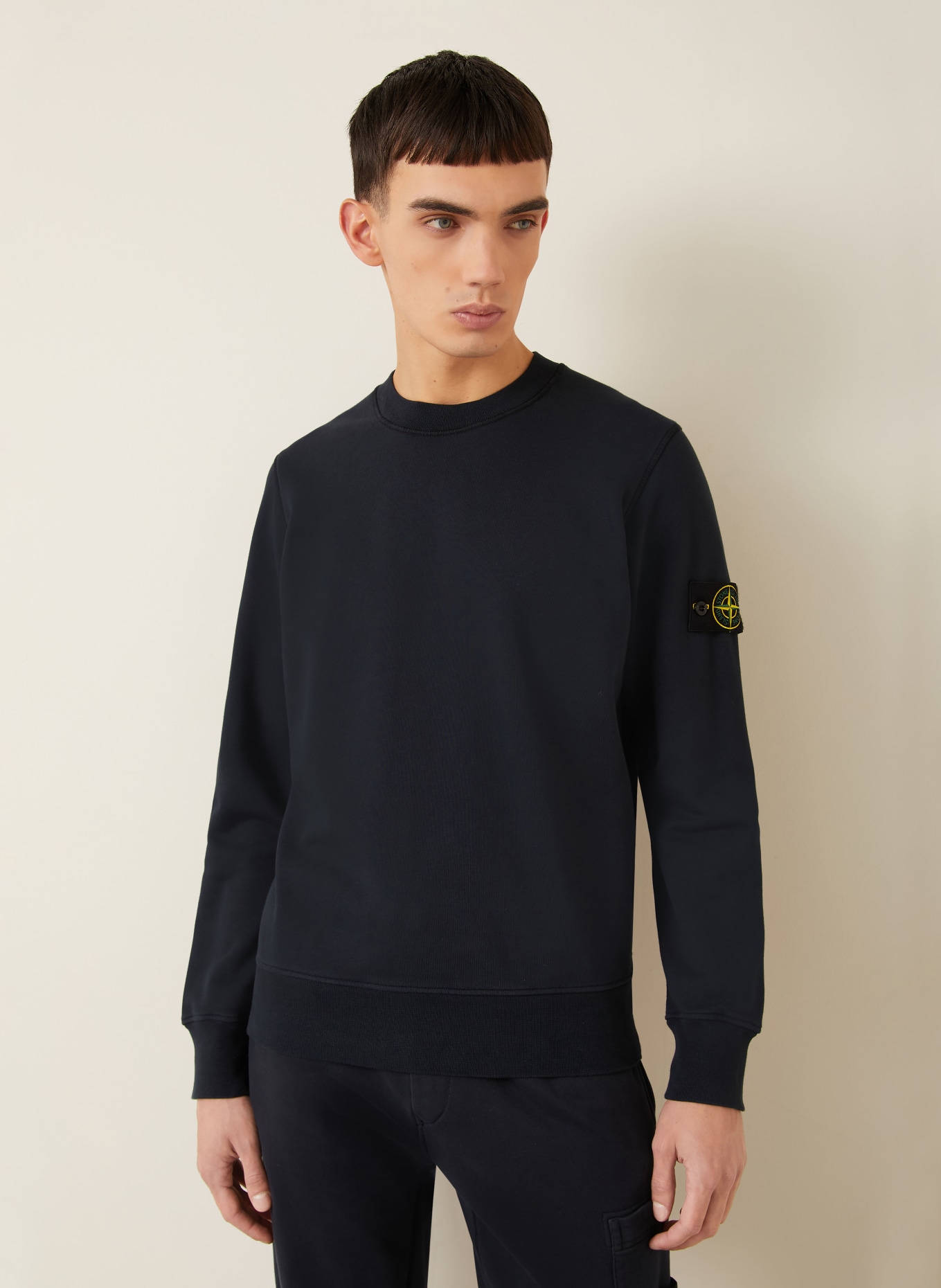 STONE ISLAND Sweatshirt: DUNKELBLAU