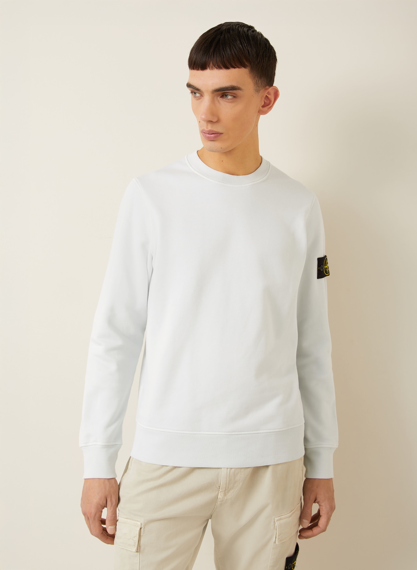 STONE ISLAND sweatshirt: BLUE GRAY