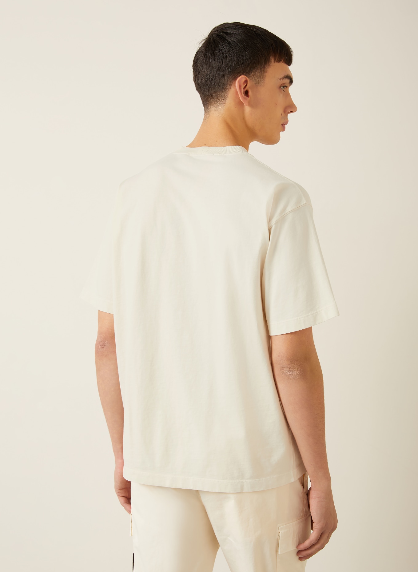 STONE ISLAND T-Shirt: ECRU