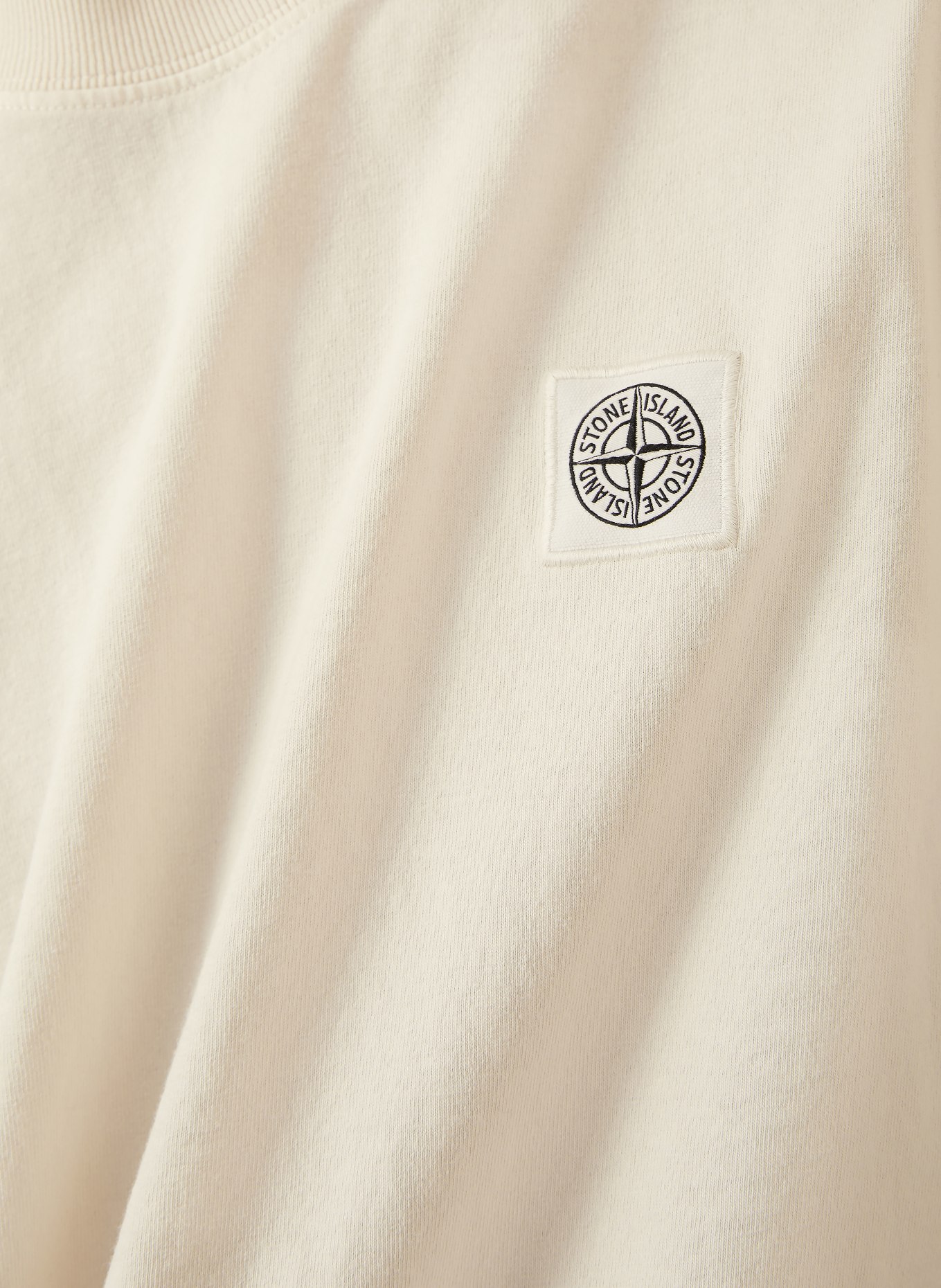 STONE ISLAND T-Shirt: ECRU