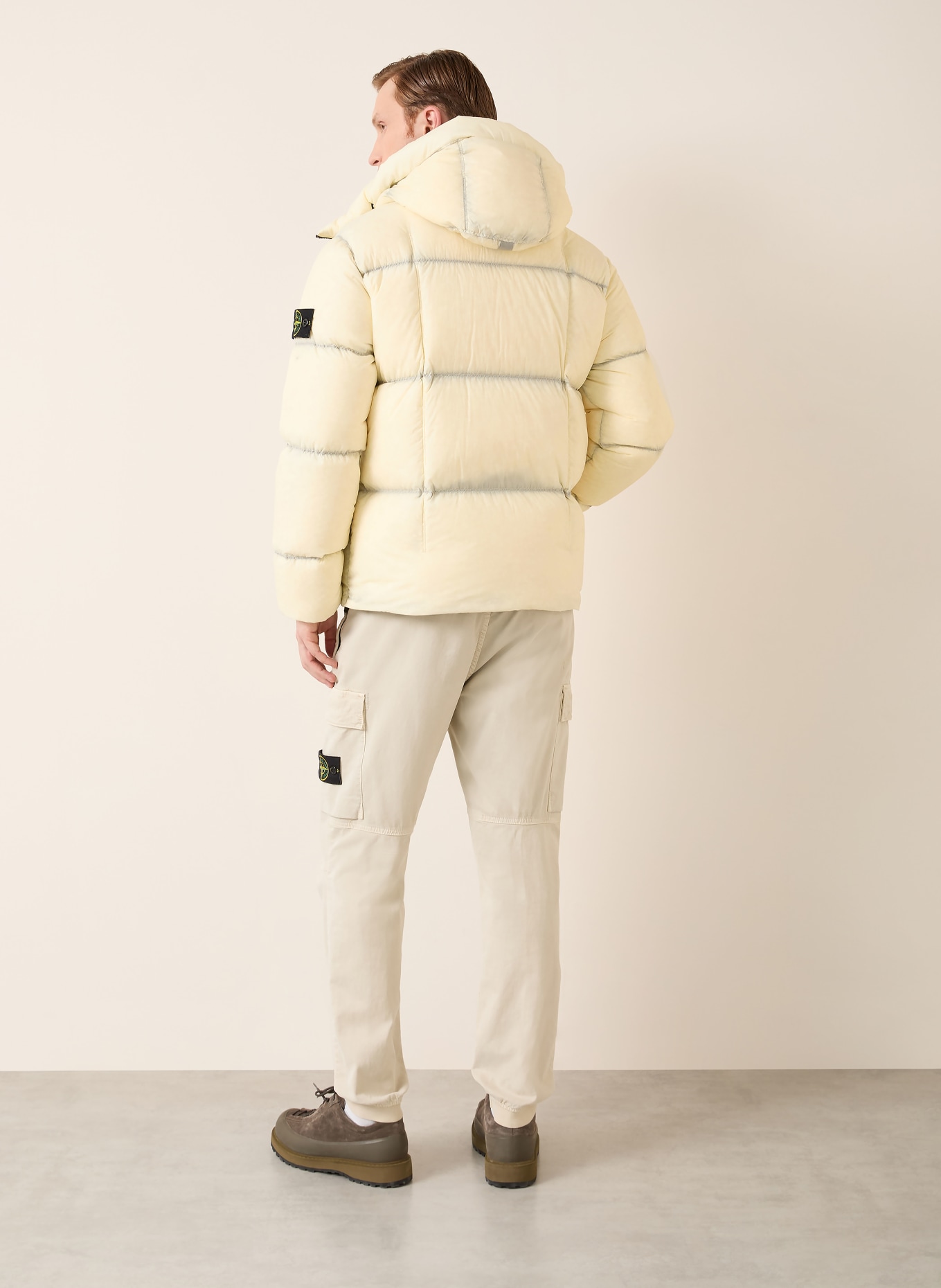 STONE ISLAND Daunenjacke: ECRU