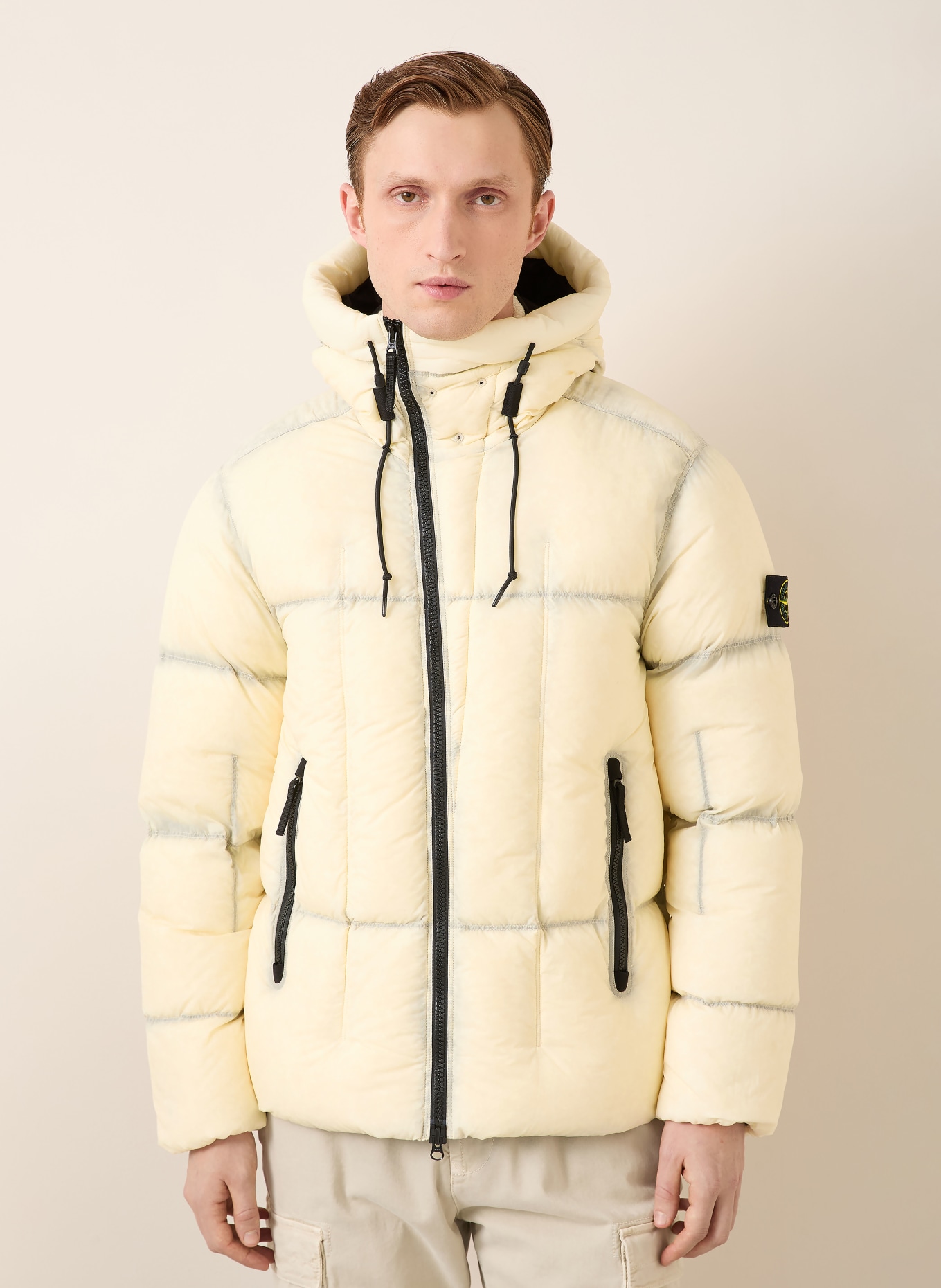 STONE ISLAND Daunenjacke: ECRU