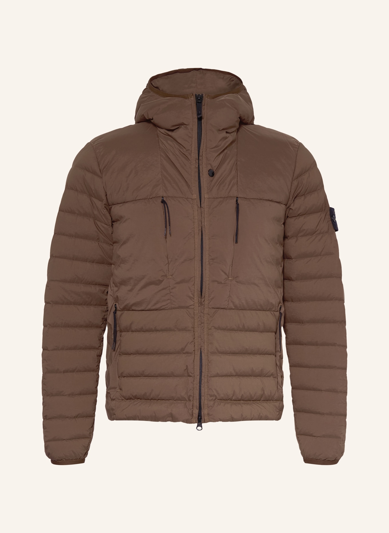 STONE ISLAND Daunenjacke: DUNKELBRAUN