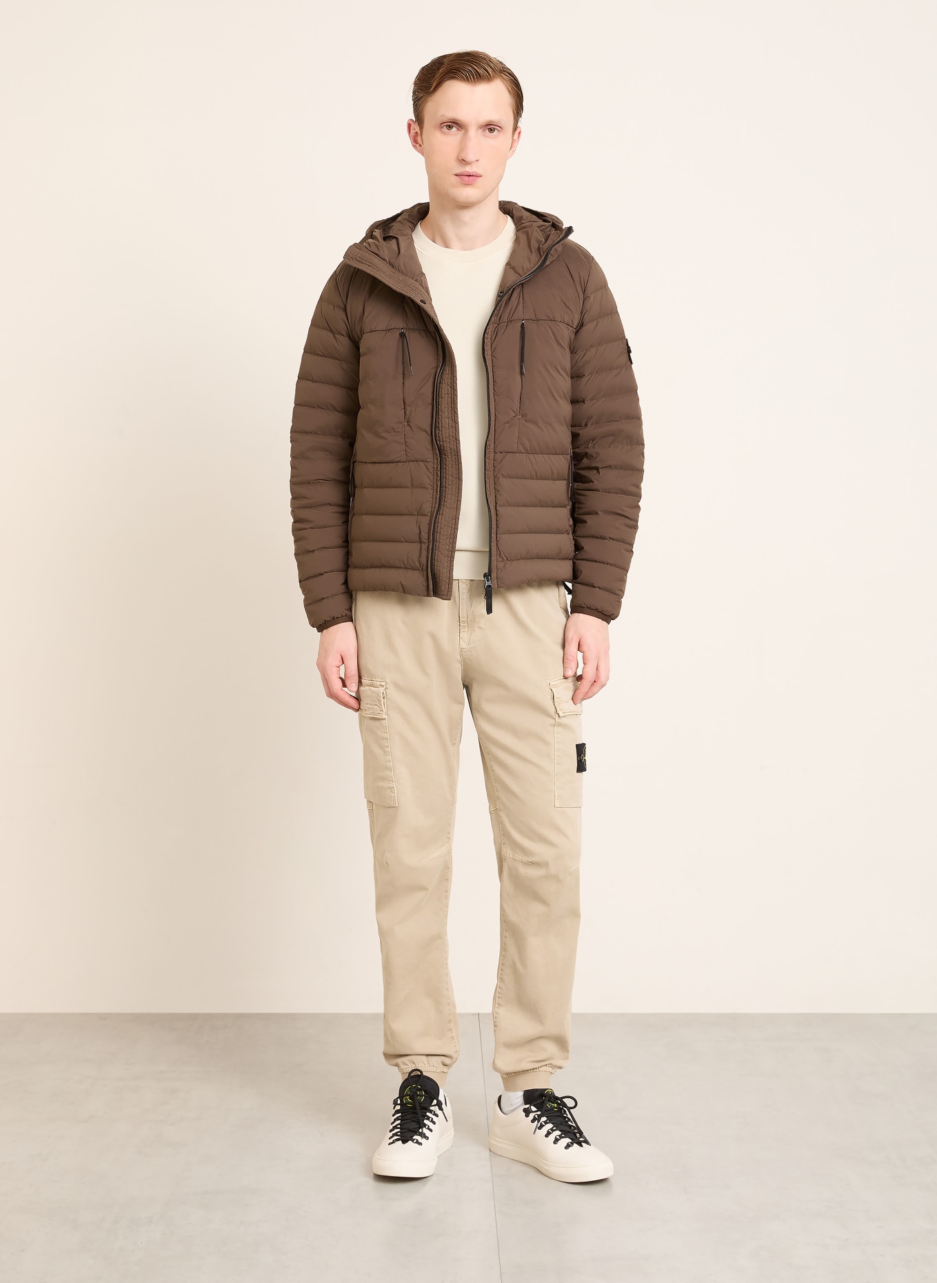 STONE ISLAND Daunenjacke: DUNKELBRAUN