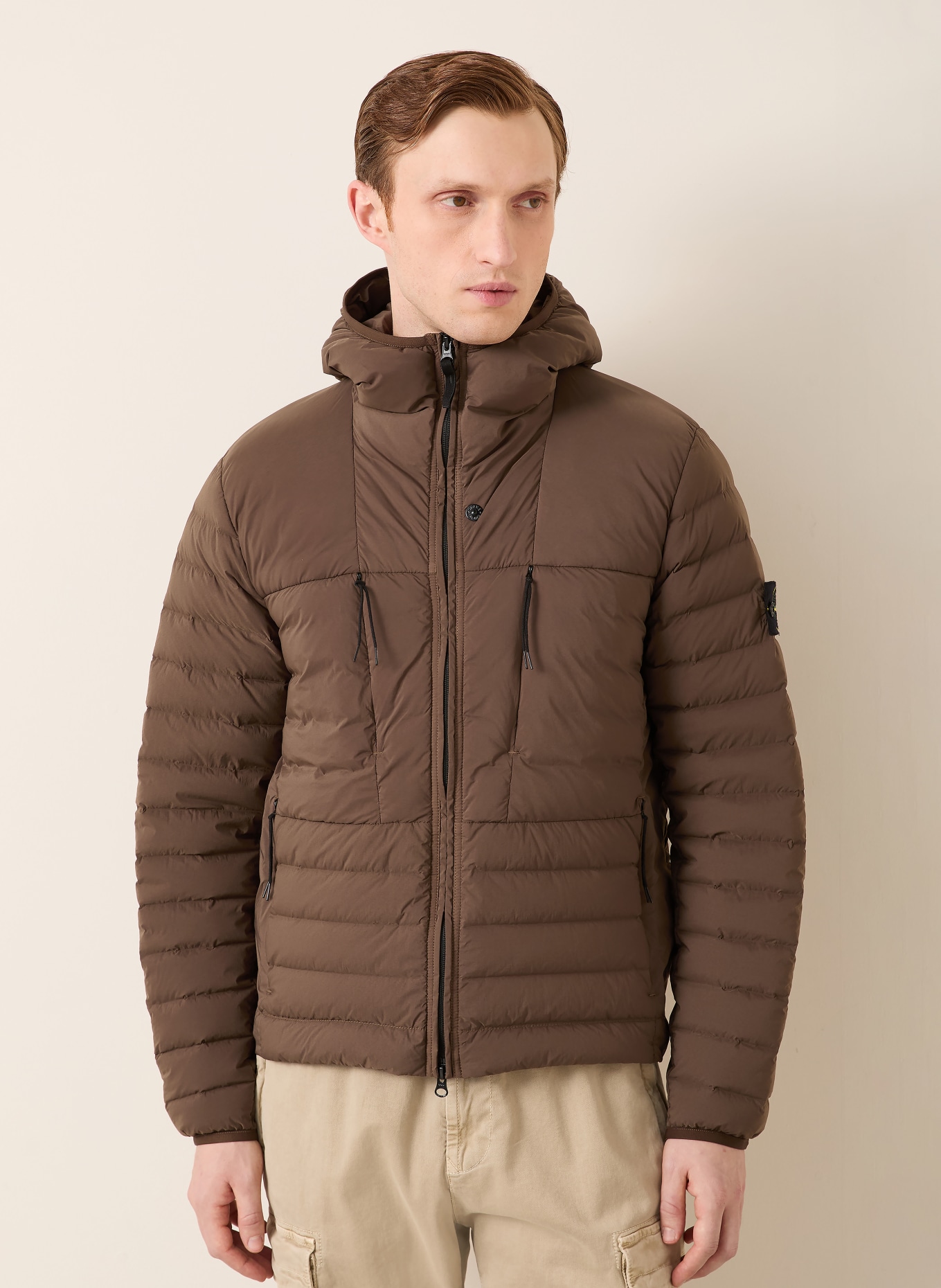 STONE ISLAND Daunenjacke: DUNKELBRAUN