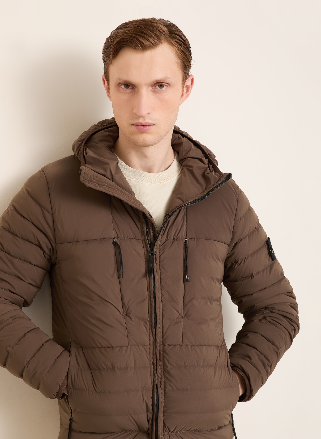 STONE ISLAND Daunenjacke: DUNKELBRAUN