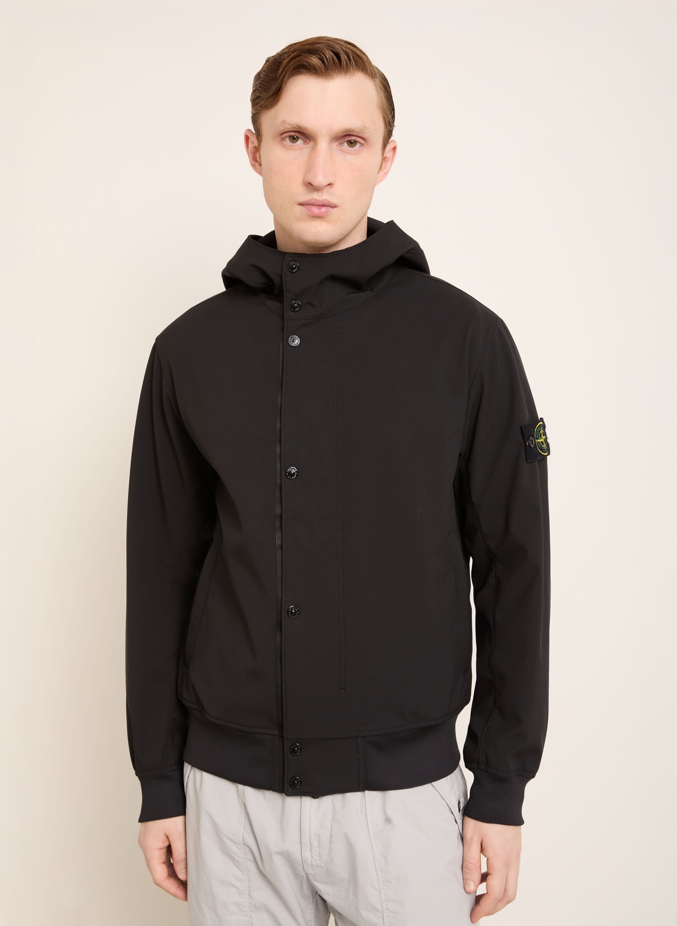 STONE ISLAND Softshell-Jacke: SCHWARZ