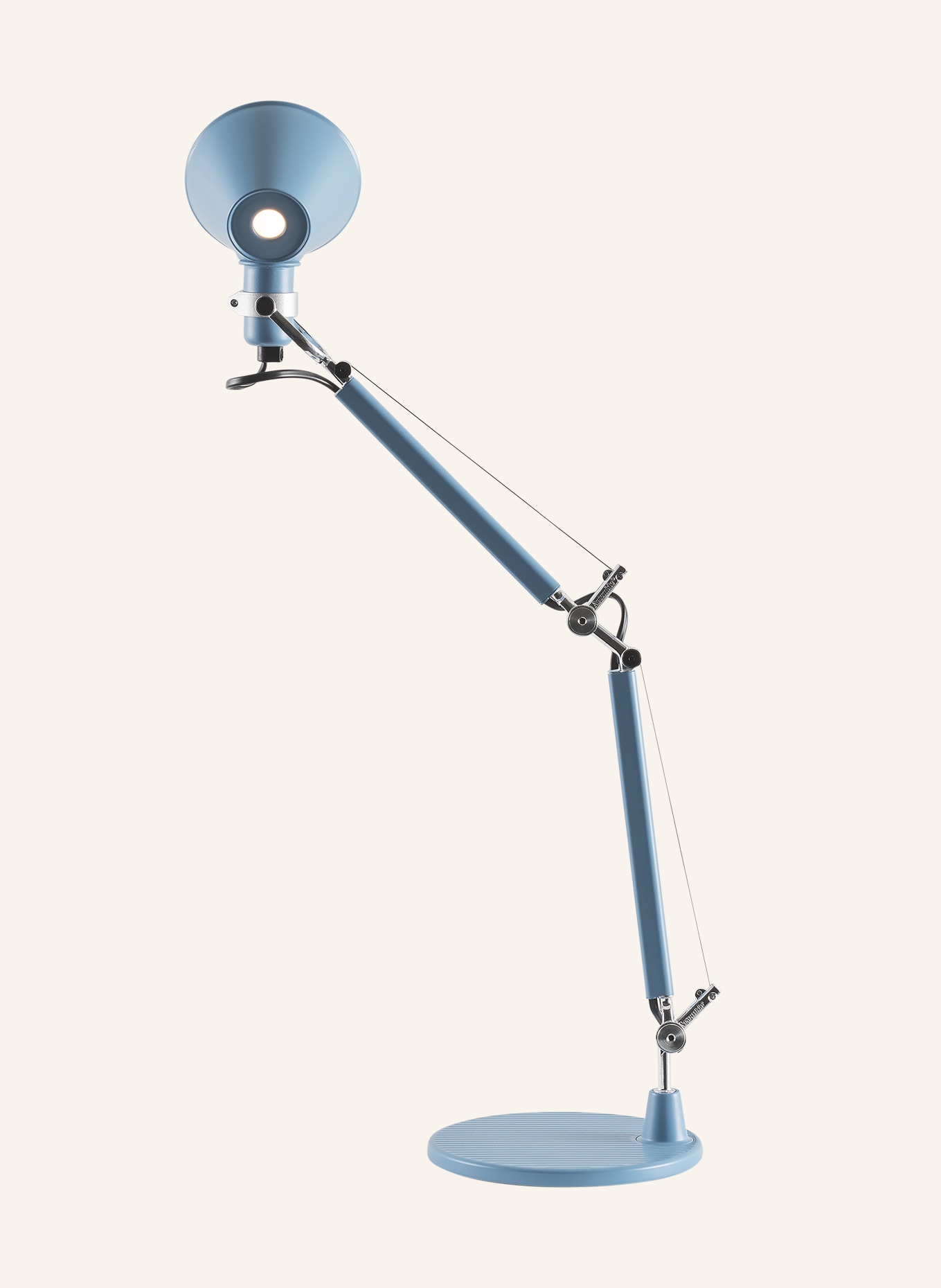 Artemide Tischleuchte TOLOMEO MICRO: HELLBLAU