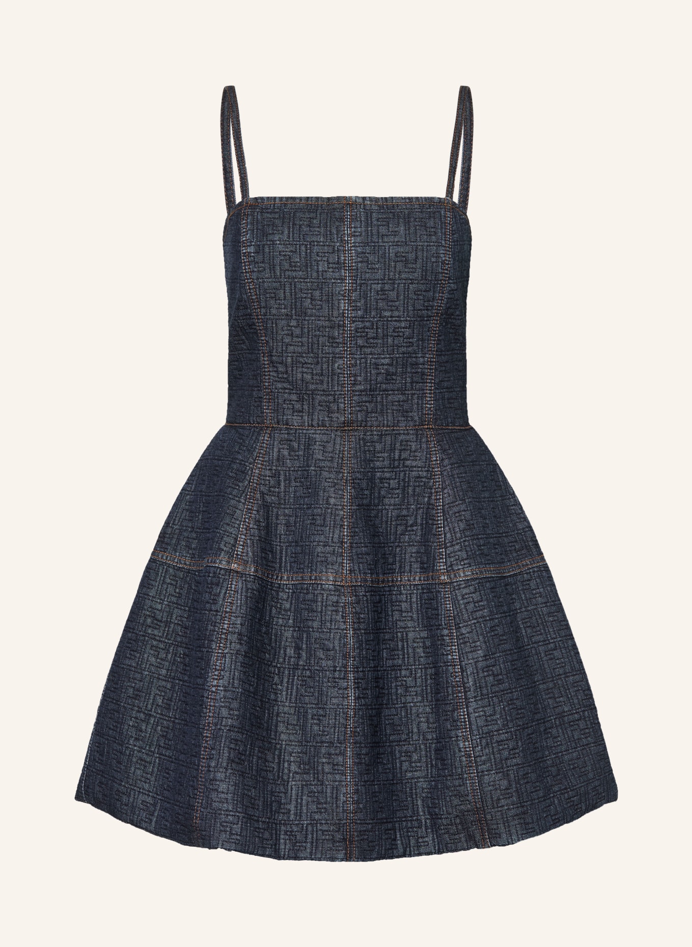 FENDI Denim-look dress: BLUE