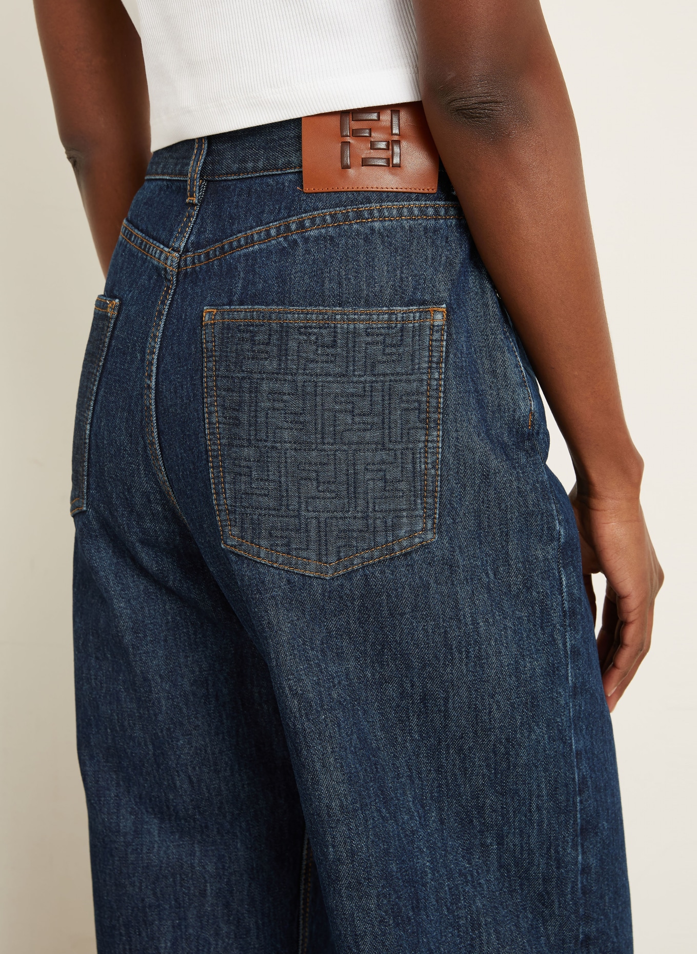 FENDI Straight jeans: F1UKI BLUEBERRY-26