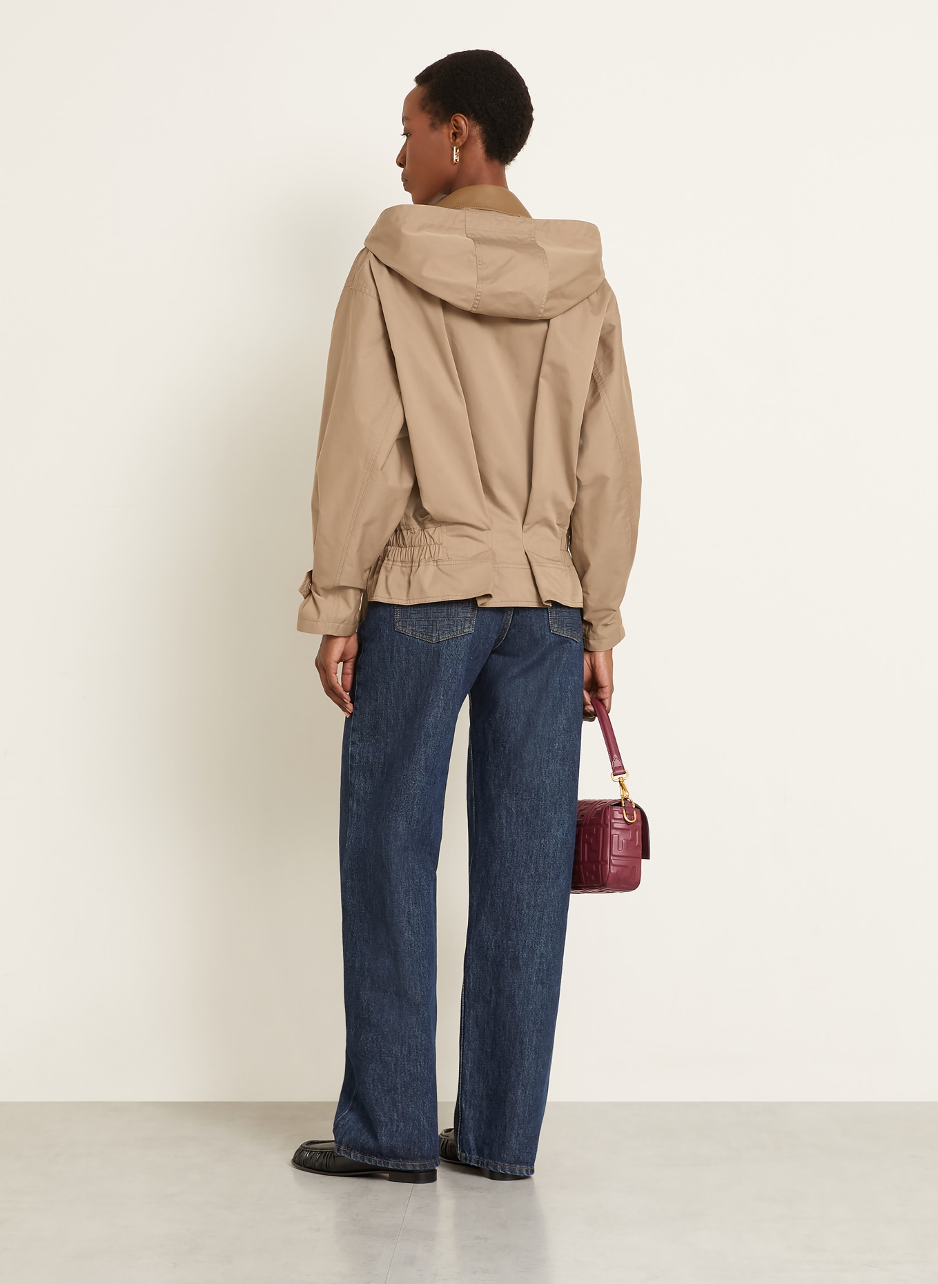 FENDI blouson: BROWN