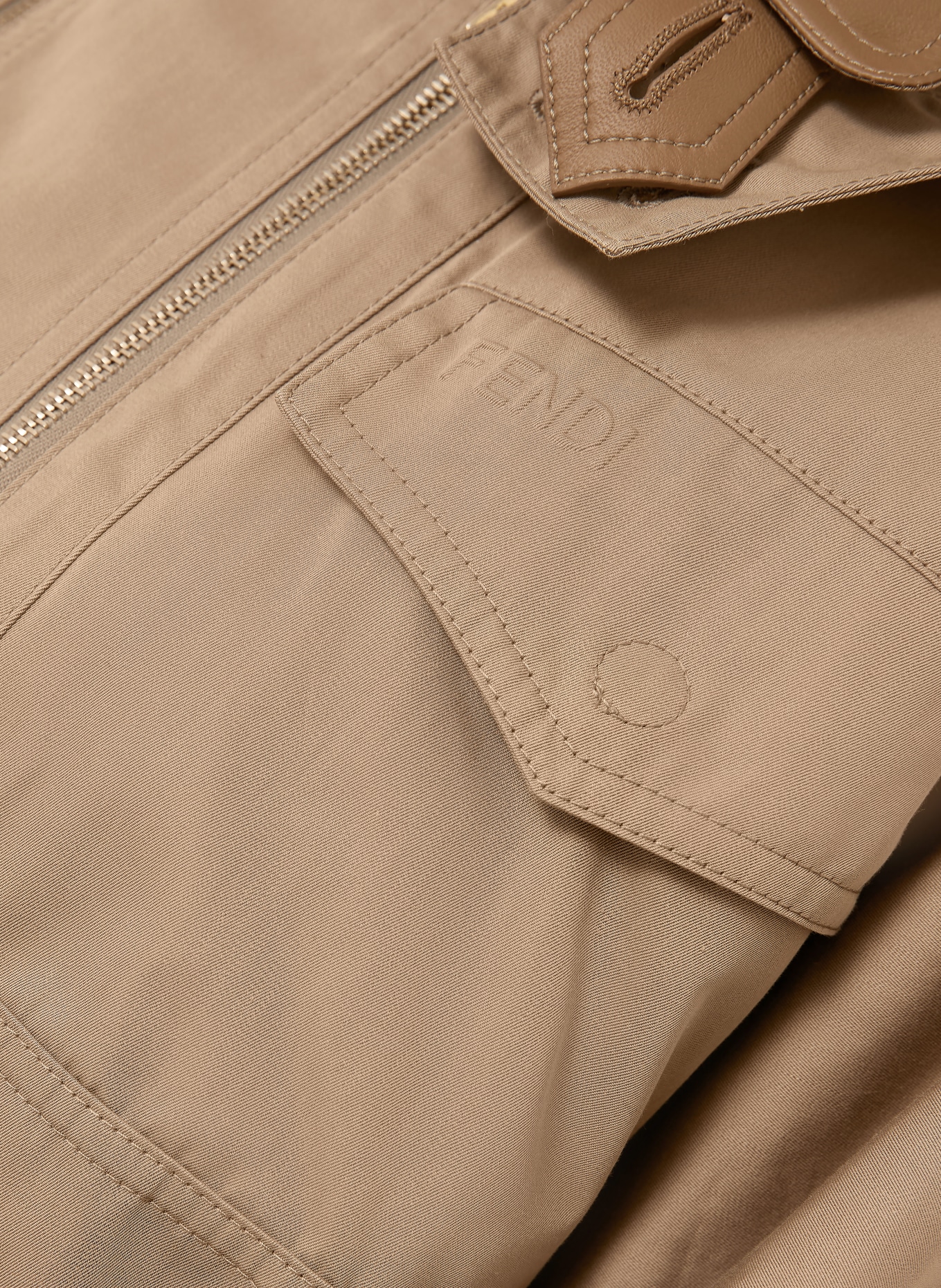 FENDI blouson: BROWN