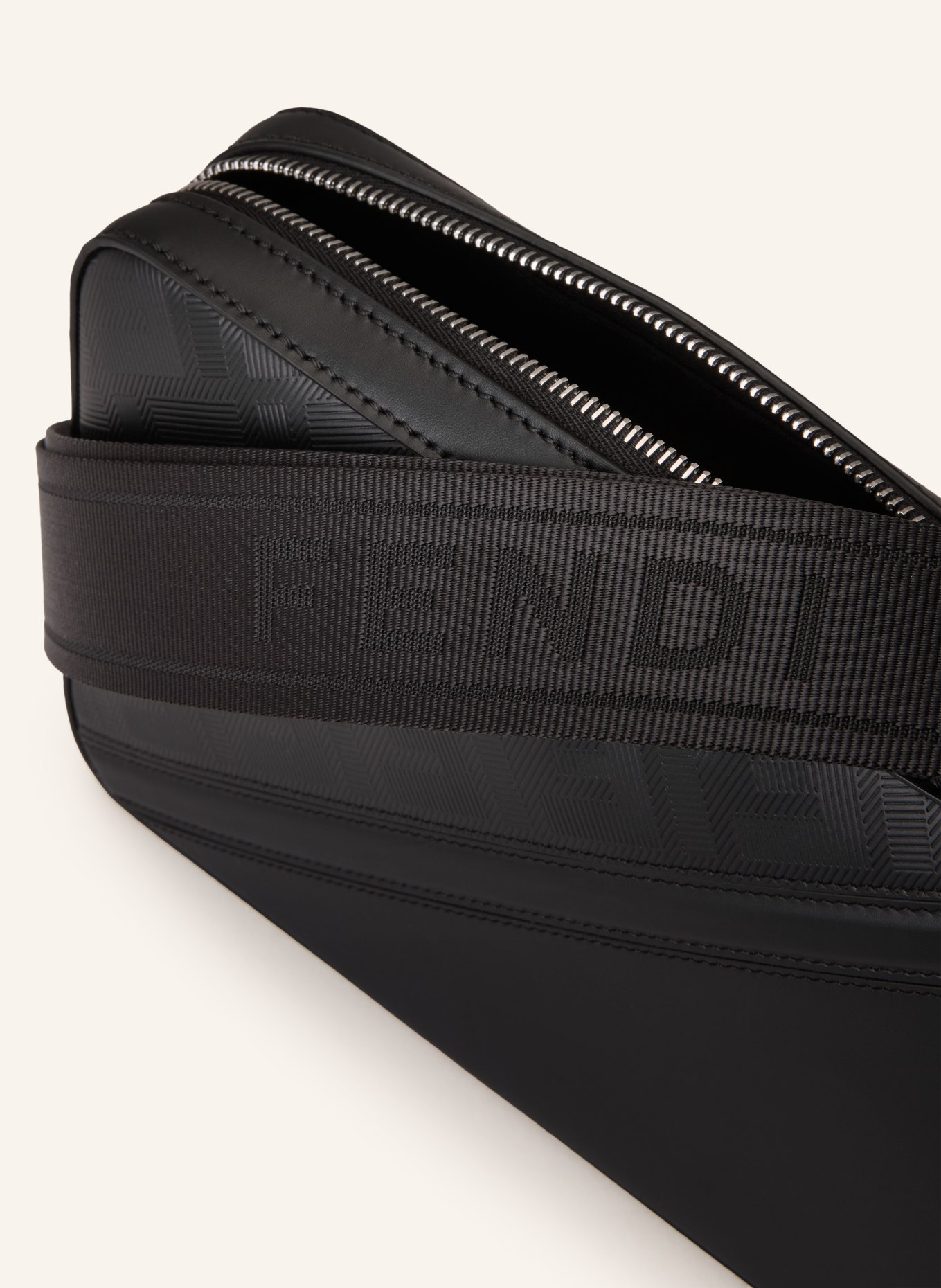 FENDI CAMERA CASE FENDI DIAGONAL shoulder bag: BLACK / SILVER