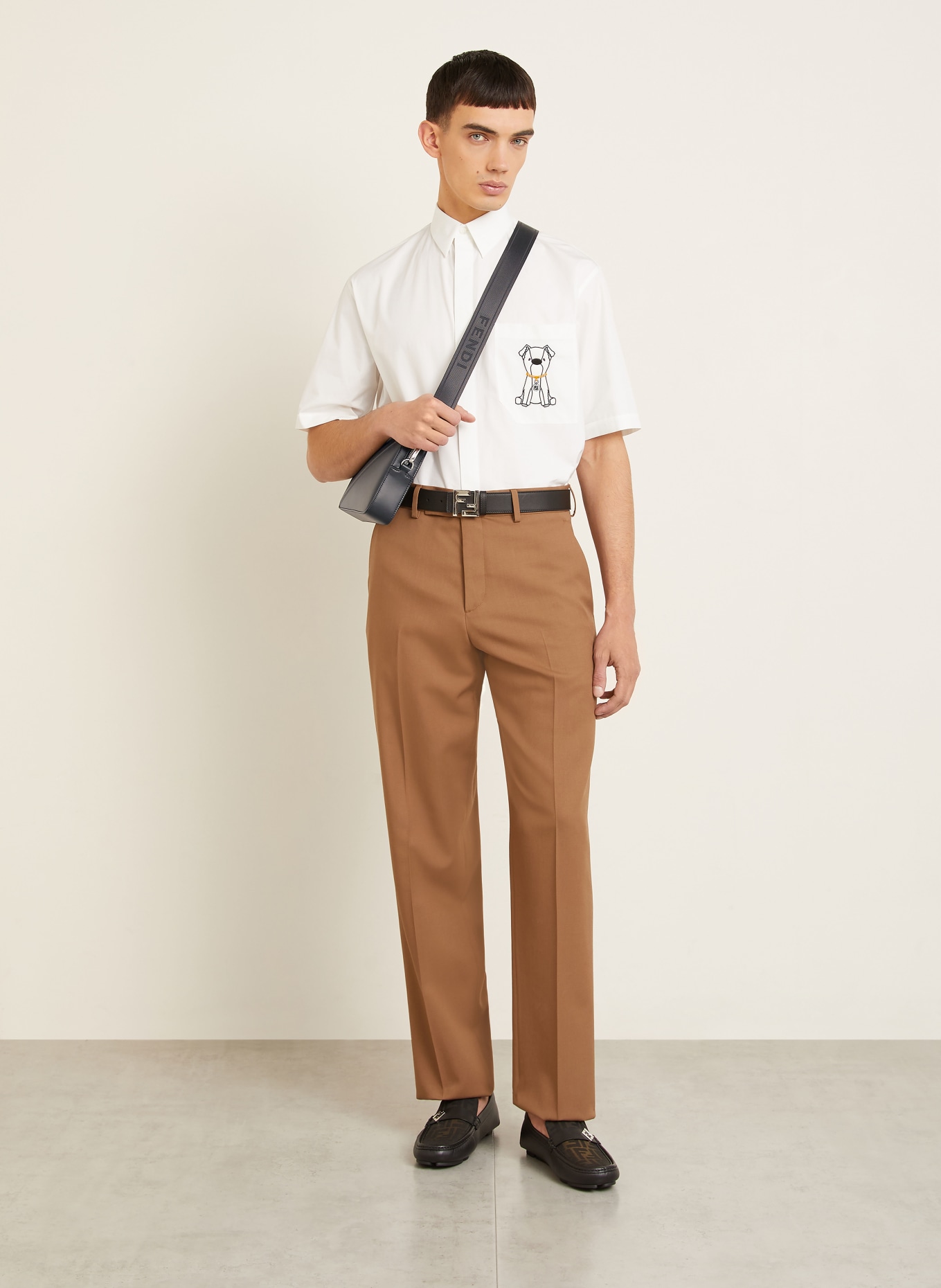 FENDI Schoudertas CAMERA CASE FENDI DIAGONAL: ZWART / ZILVER