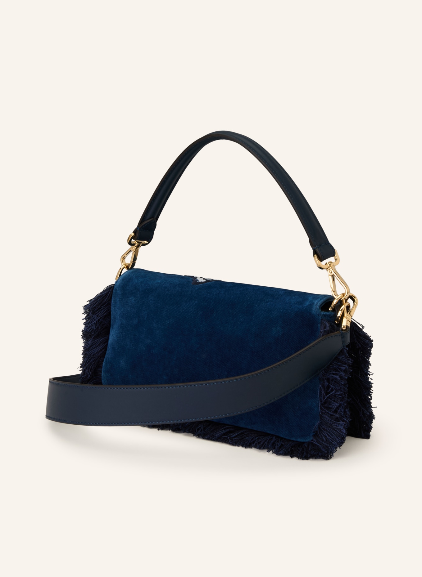 FENDI Torebka BAGUETTE: NIEBIESKI / GRANATOWY