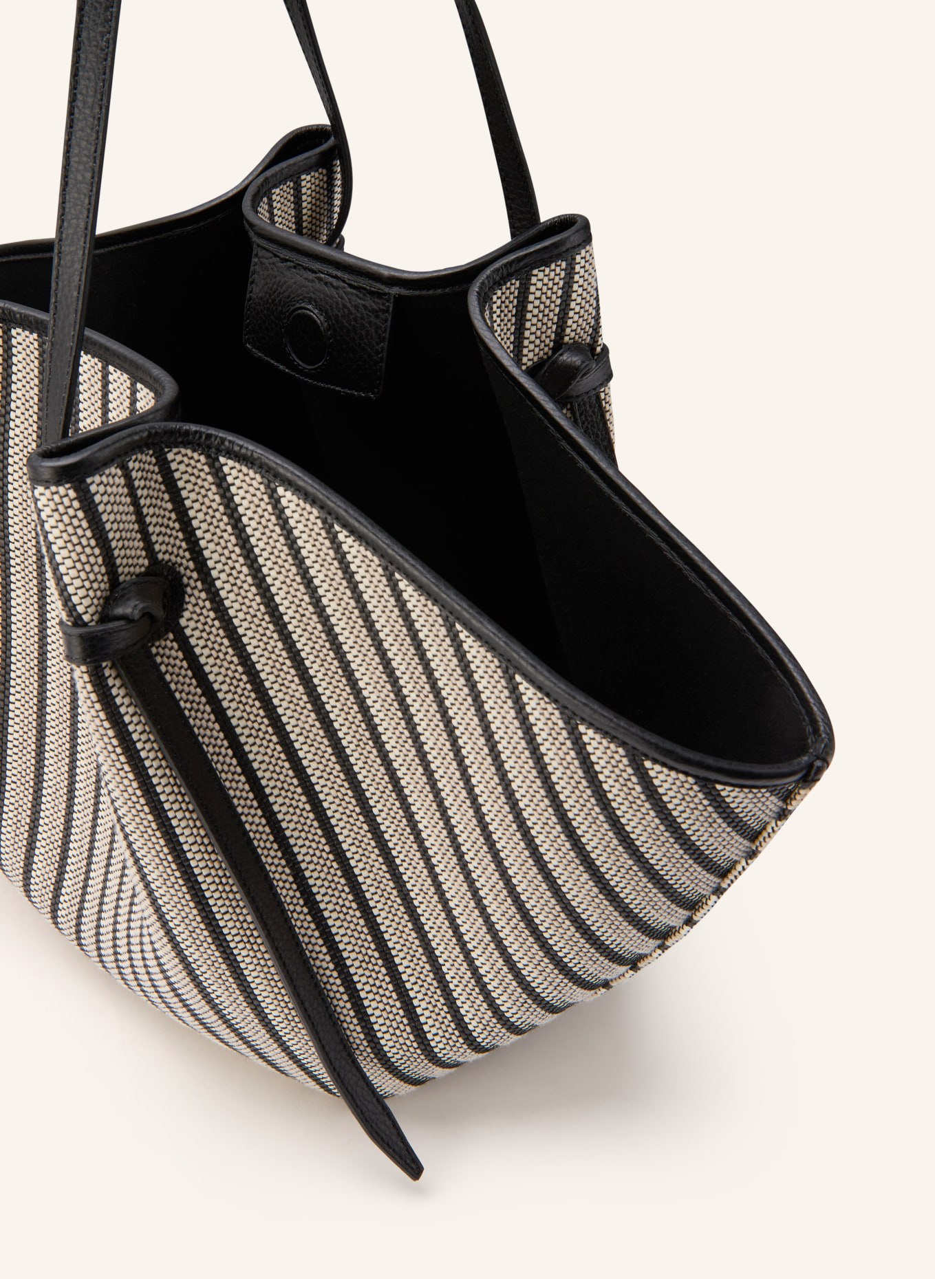 YUZEFI Shopper MOCHI: SCHWARZ / CREME / WEISS