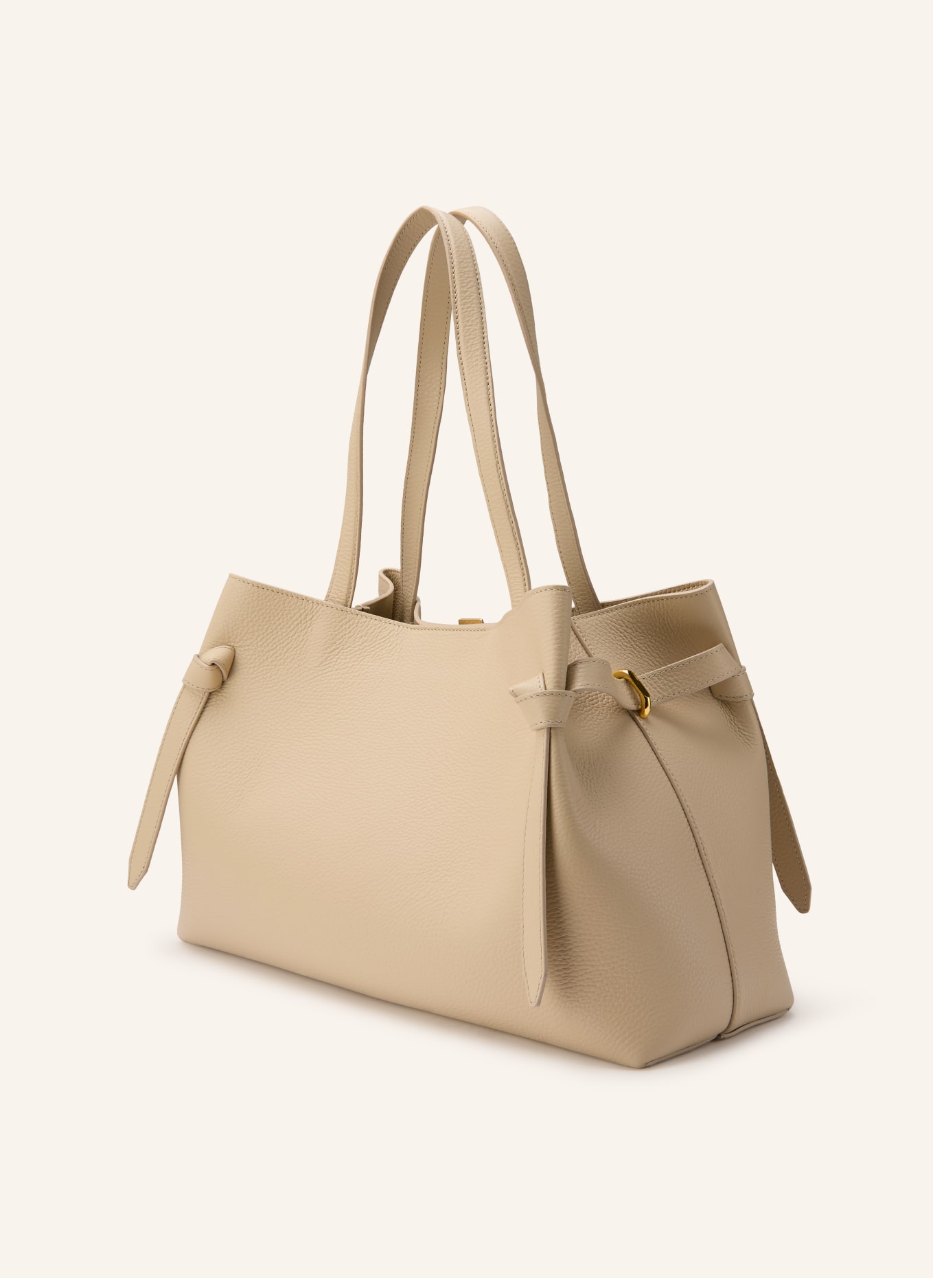 YUZEFI GYOZA shoulder bag: LIGHT BROWN