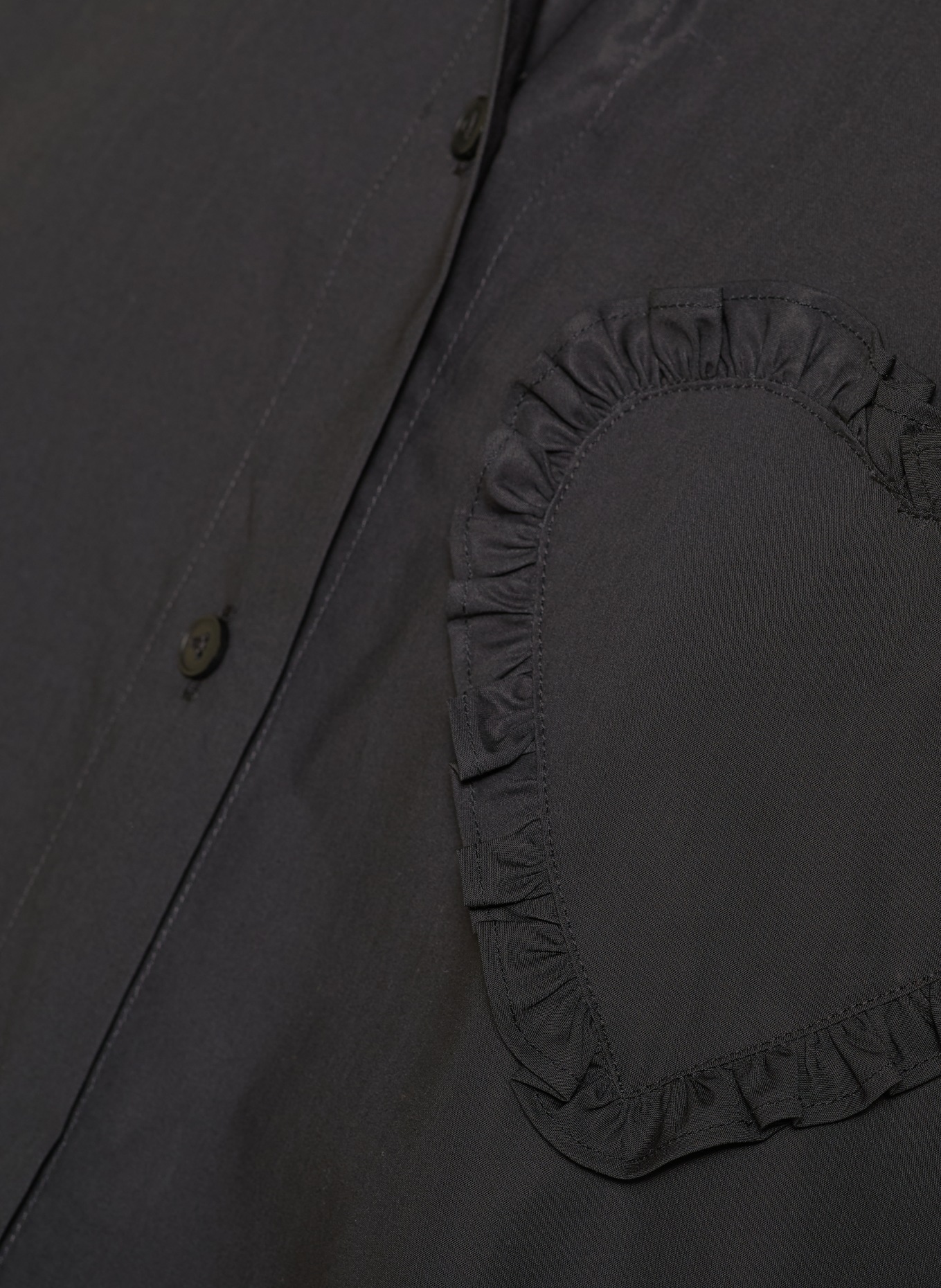 van Laack Hemdbluse VL-BESNA-APPL mit Rüschen: SCHWARZ