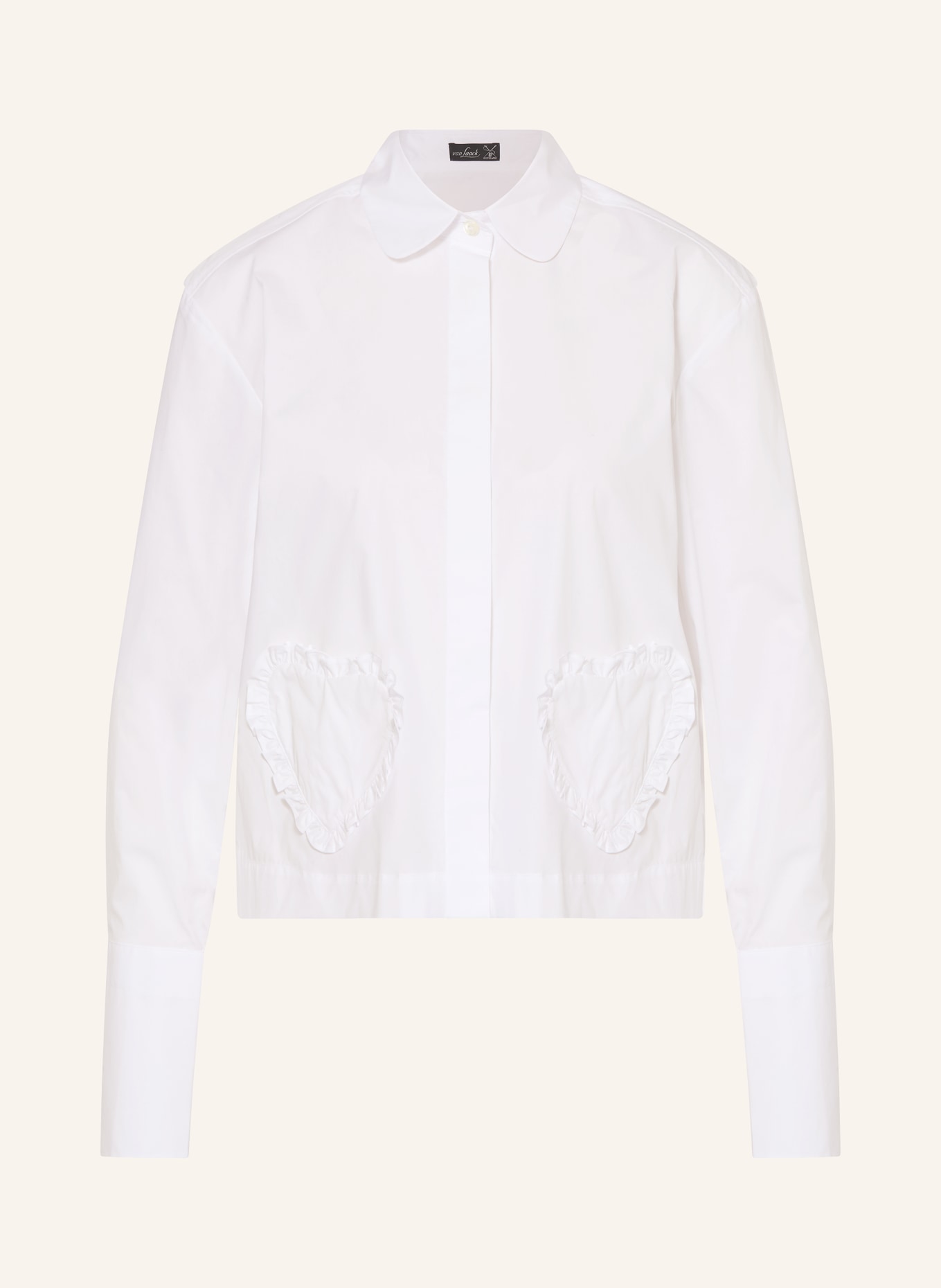 van Laack Shirt blouse VL-PONCYS-PV: WHITE