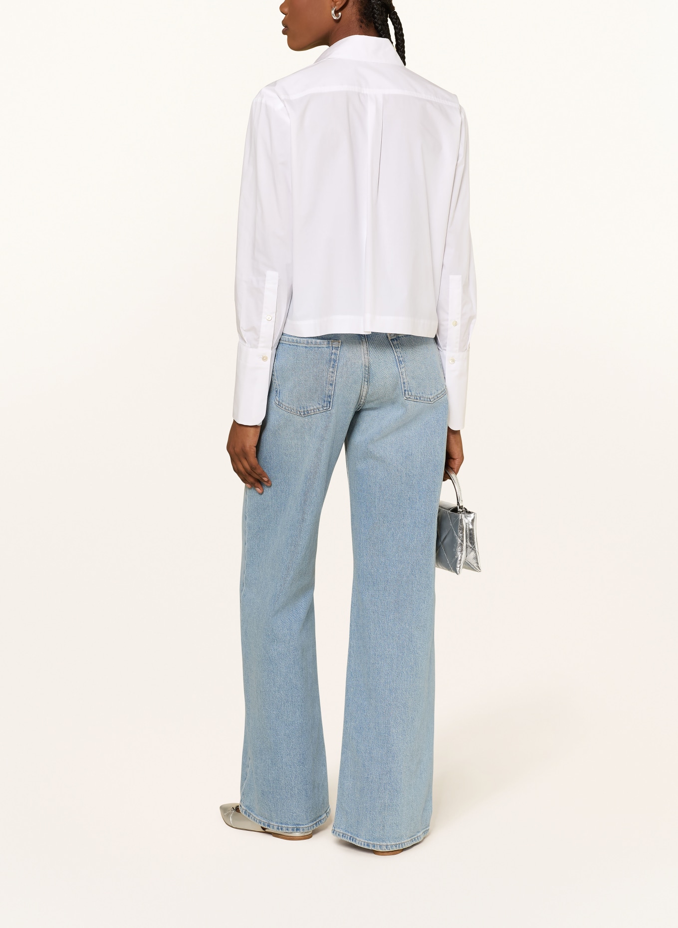 van Laack Shirt blouse VL-PONCYS-PV: WHITE