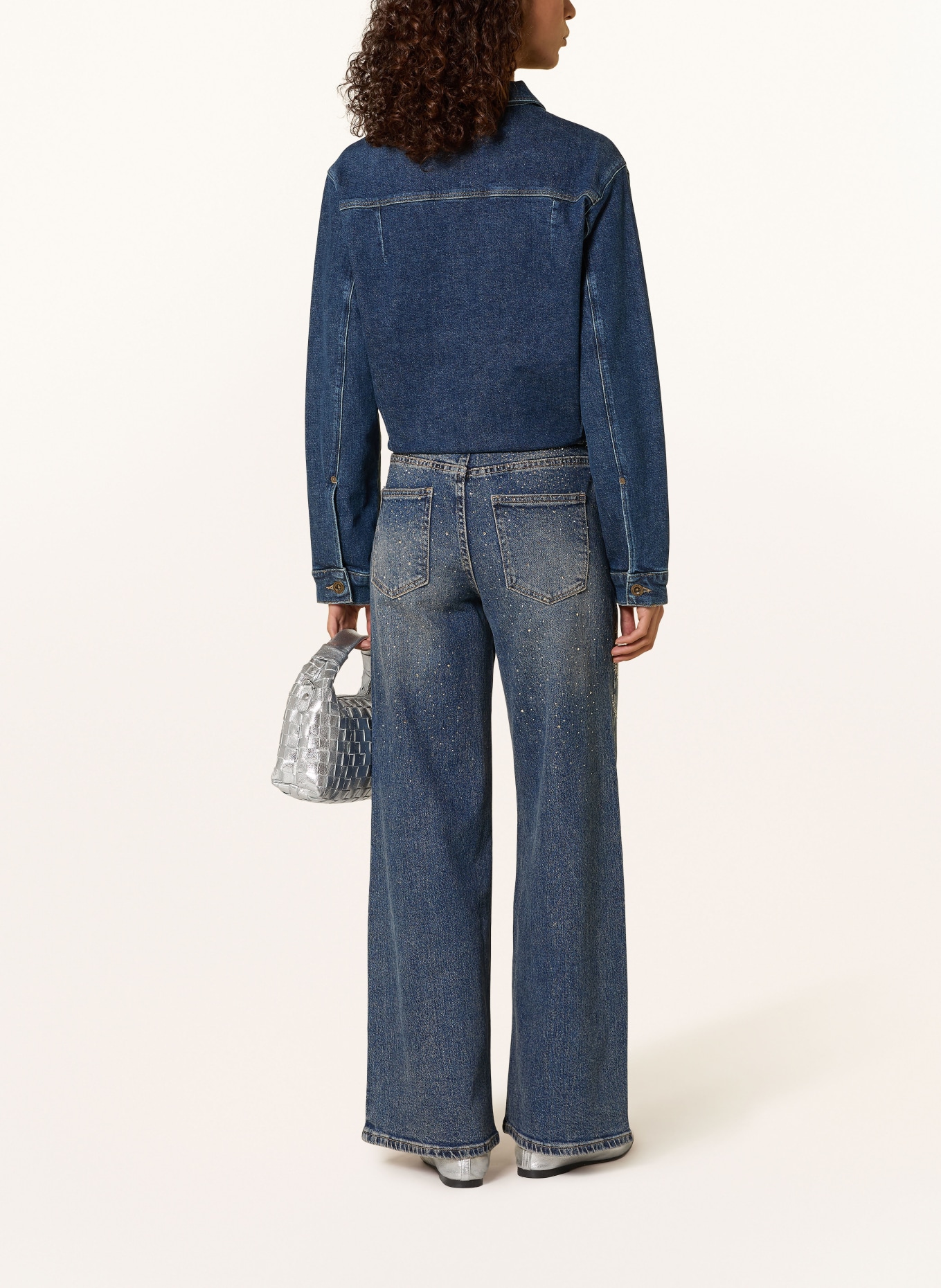 miss goodlife Straight jeans with gemstones: 24 BLUE