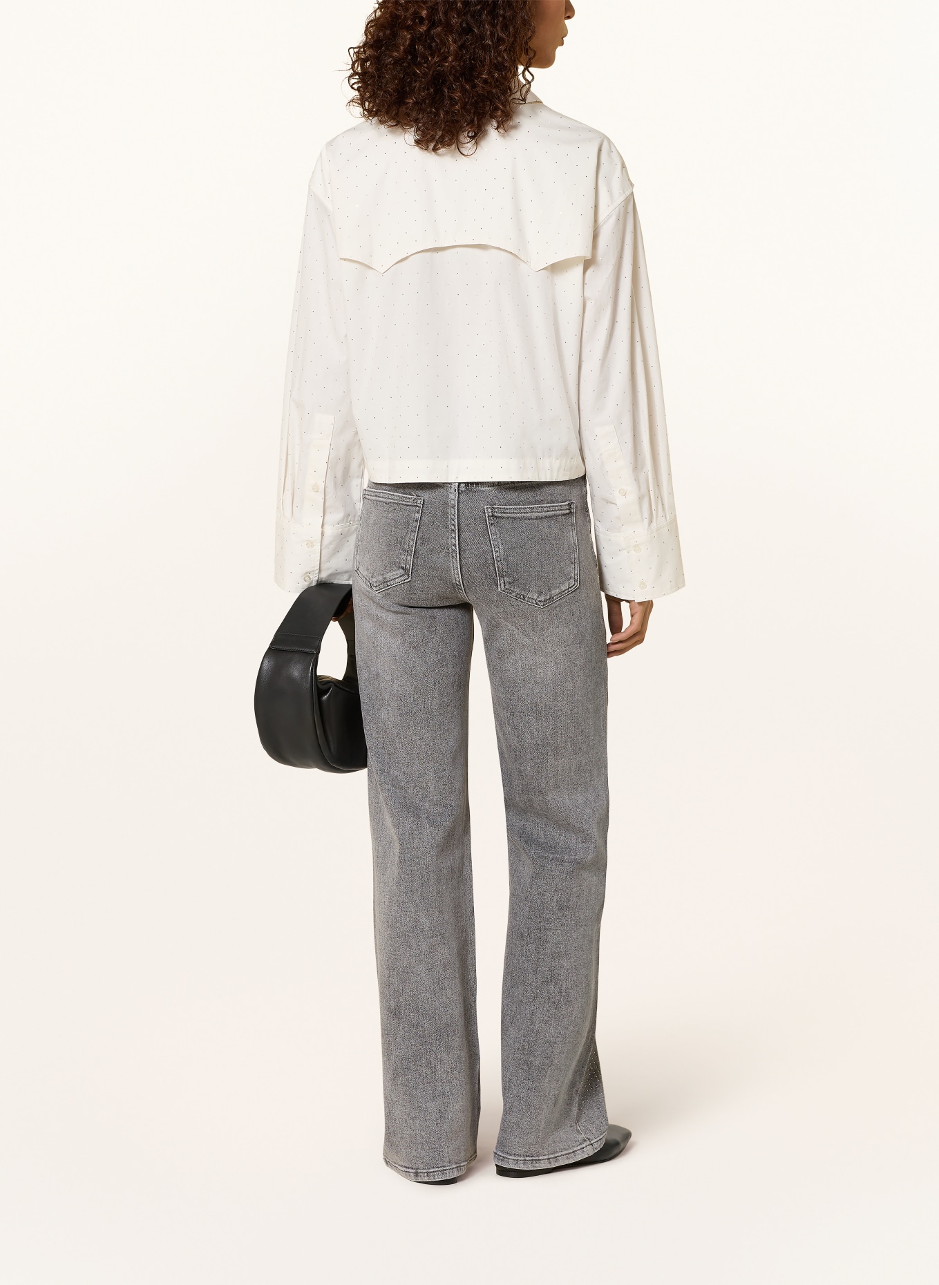 miss goodlife Straight jeans with gemstones: 29 GREY