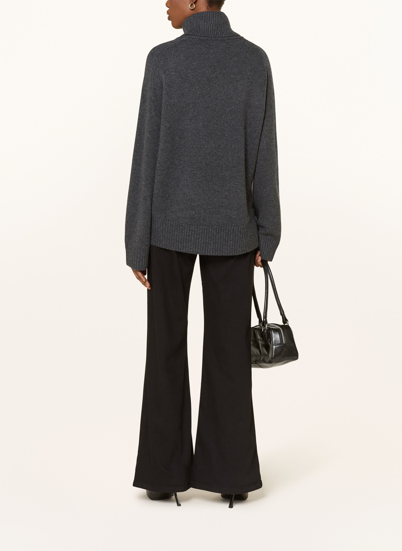 REISS BROOKLYN turtleneck sweater: DARK GRAY