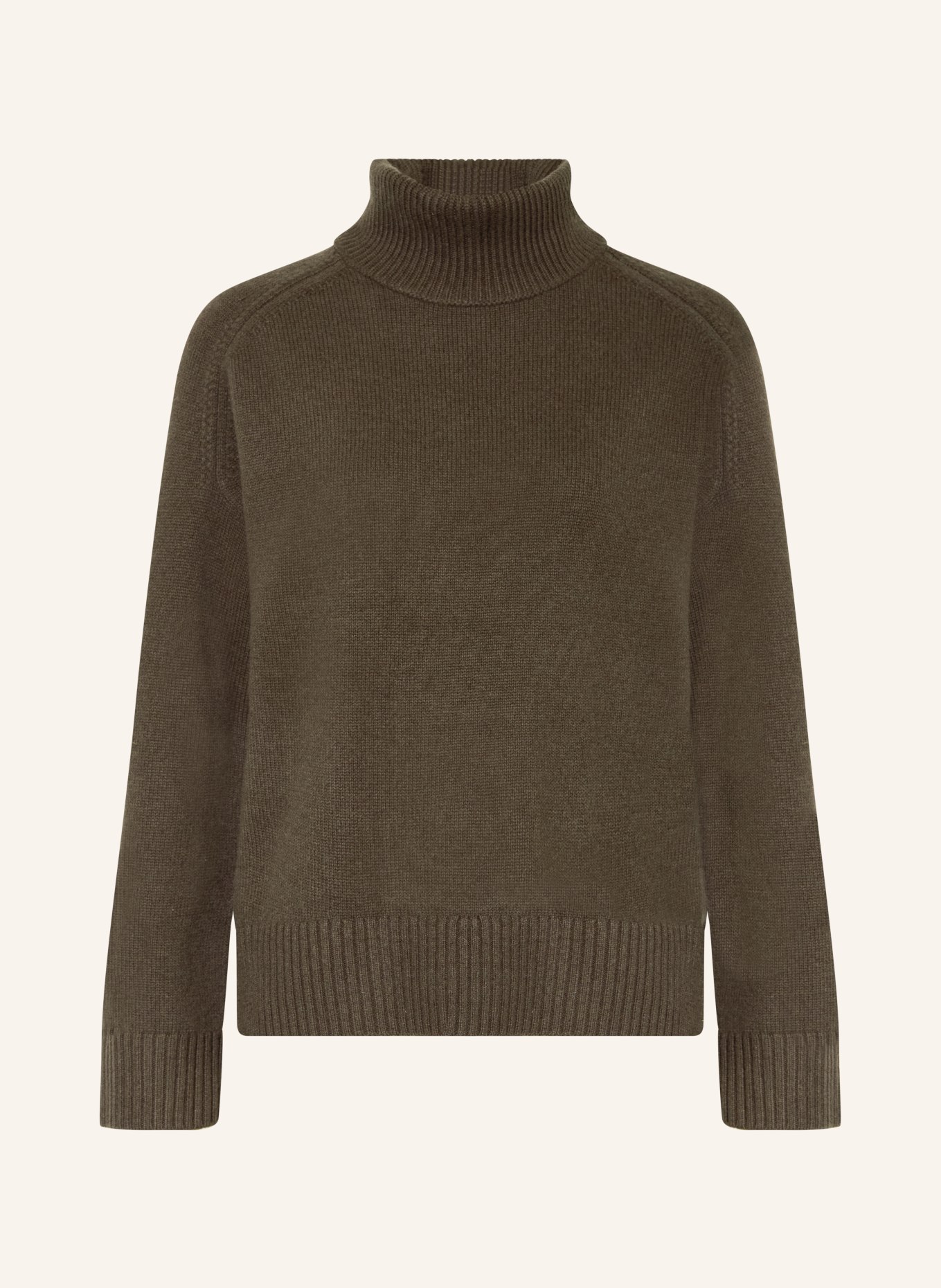 REISS BROOKLYN turtleneck sweater: KHAKI