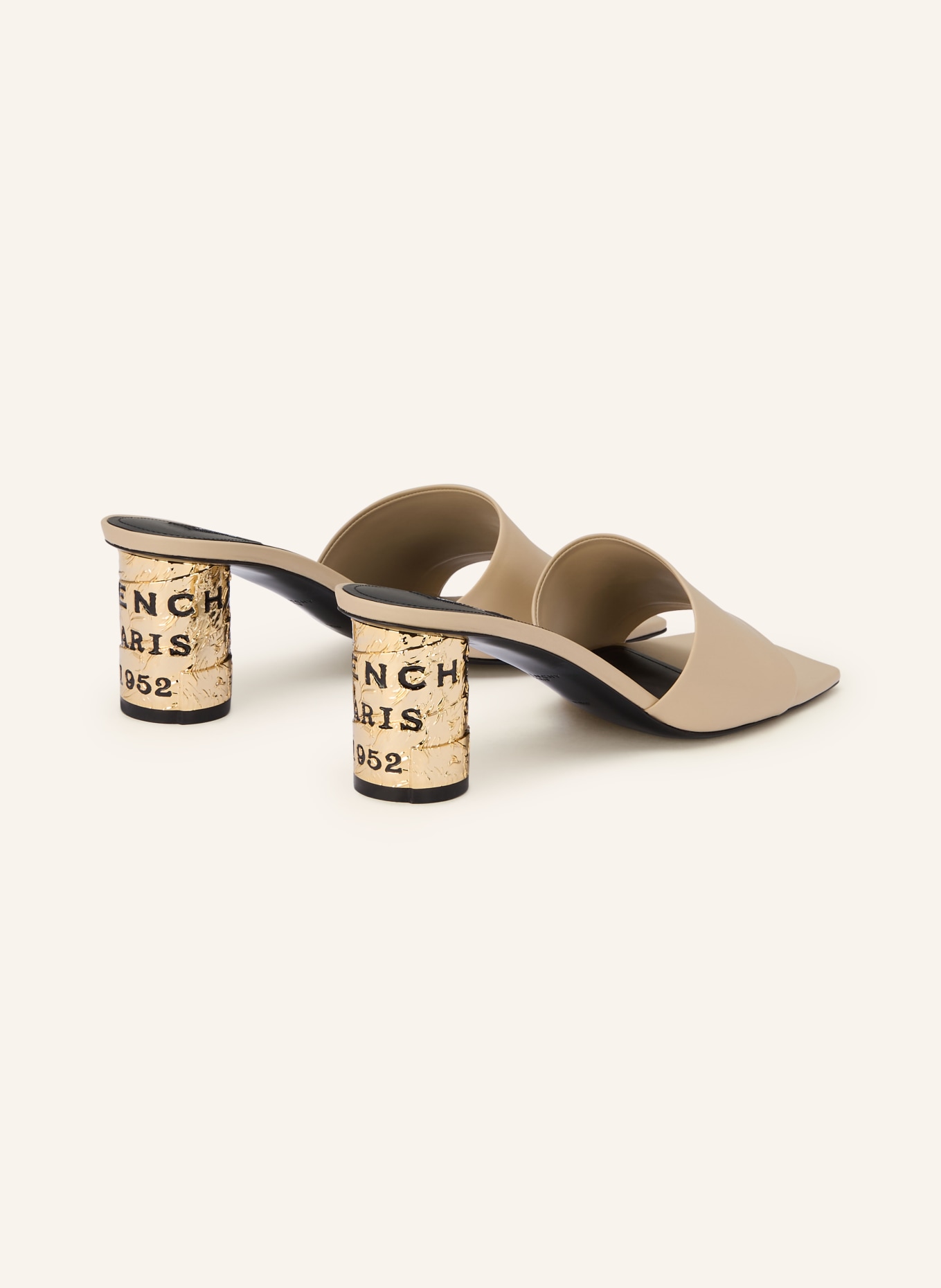 GIVENCHY mules: BEIGE / GOLD