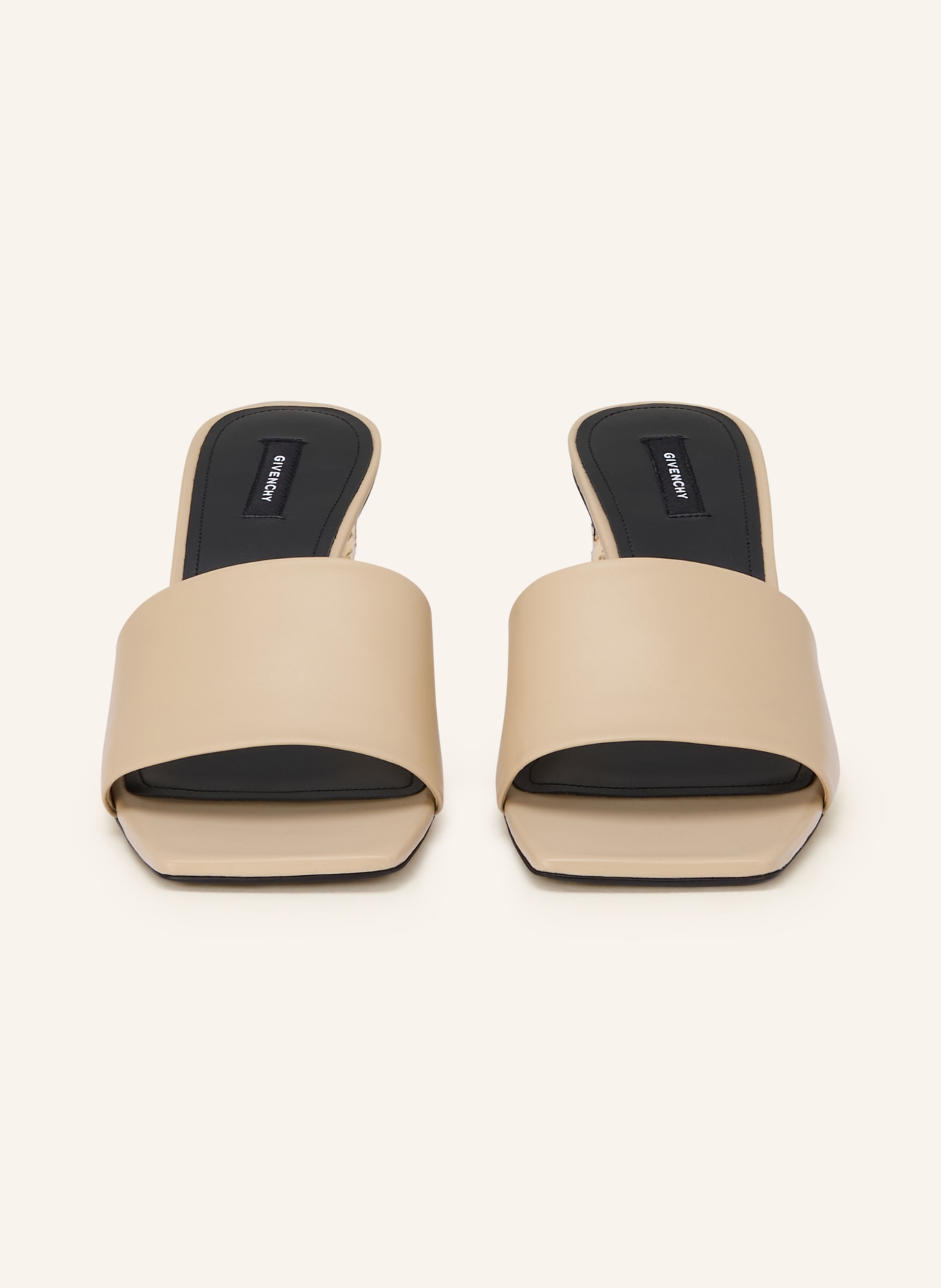 GIVENCHY mules: BEIGE / GOLD